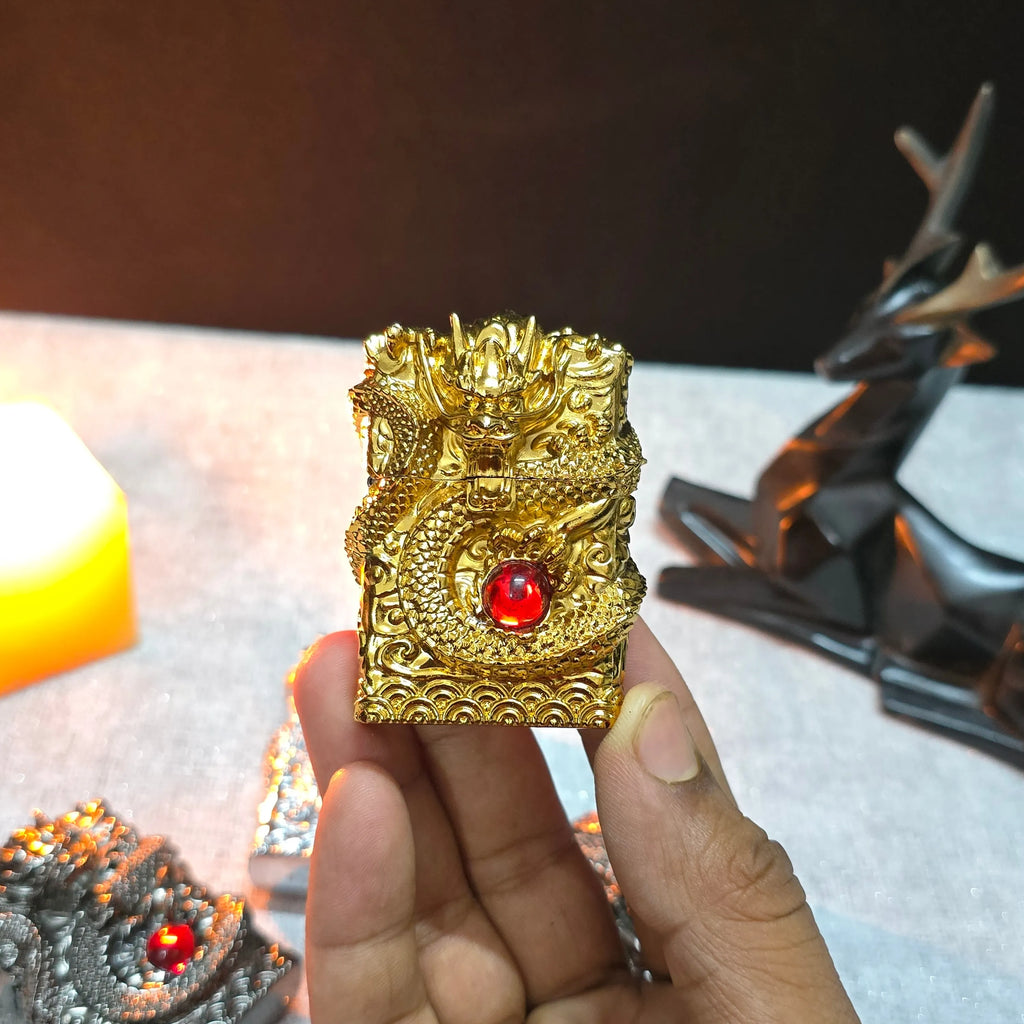 ALA FLAME 3D DRAGON Vintage Liquid Fuel Lighter