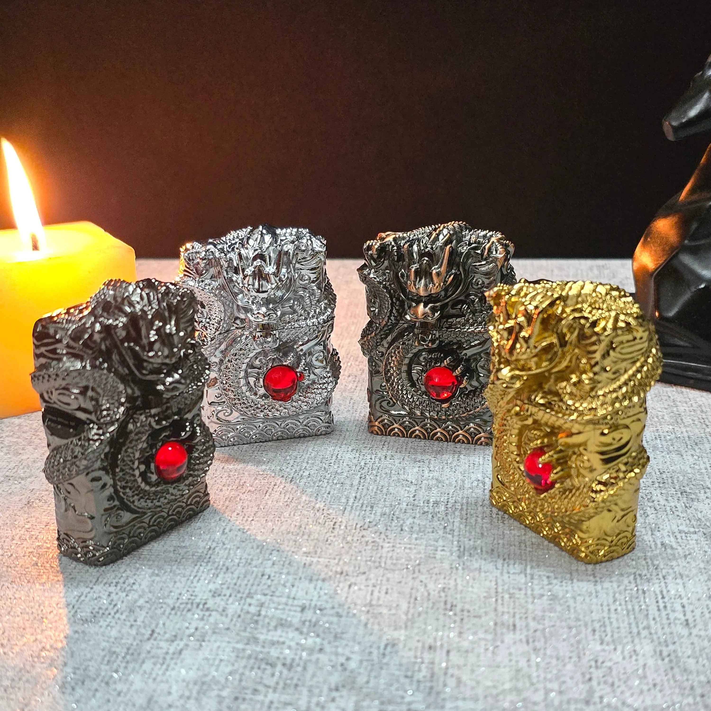 ALA FLAME 3D DRAGON Vintage Liquid Fuel Lighter