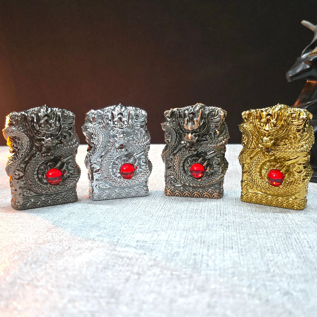 ALA FLAME 3D DRAGON Vintage Liquid Fuel Lighter