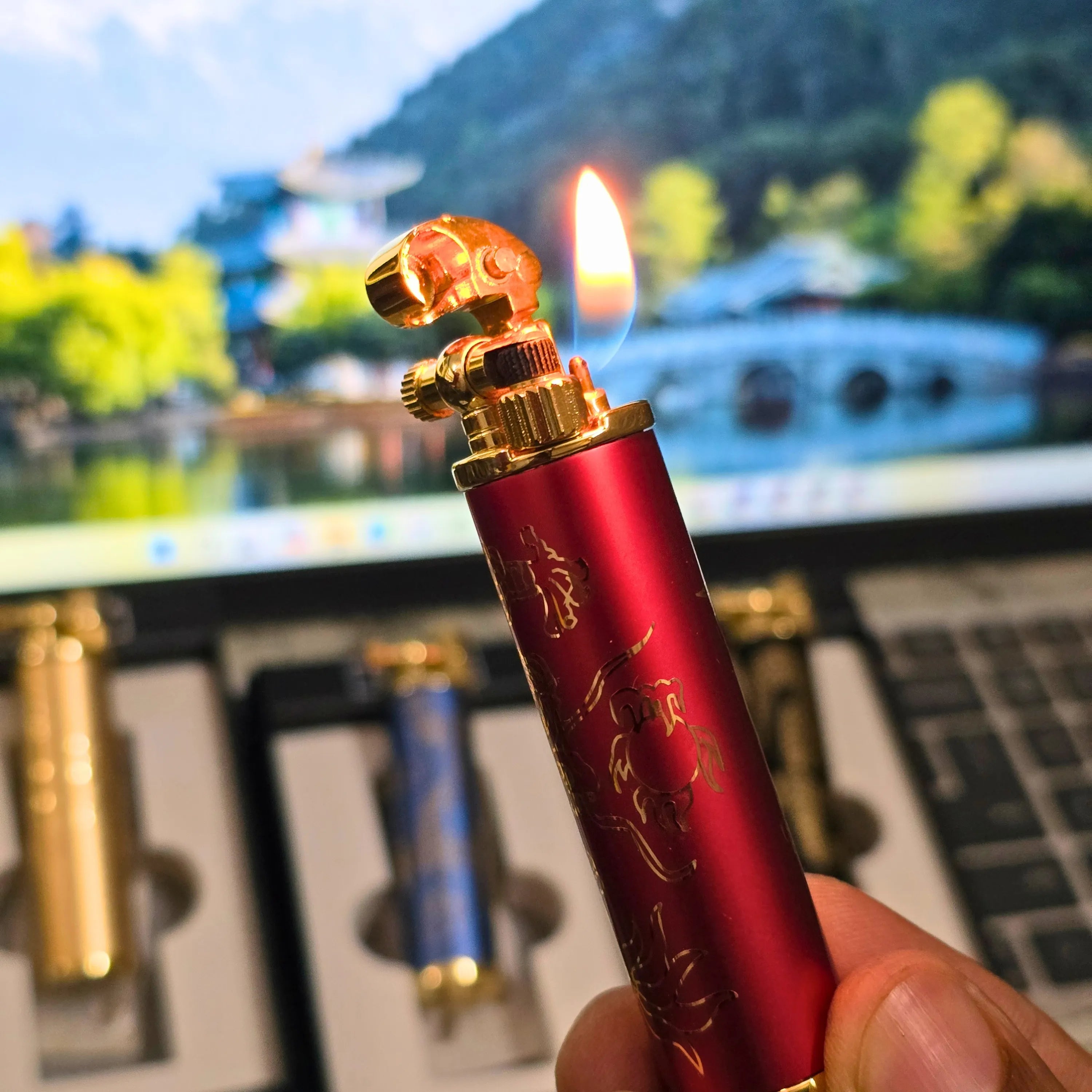 ALA FLAME Dragon Dynasty Rocker Arm Lighter