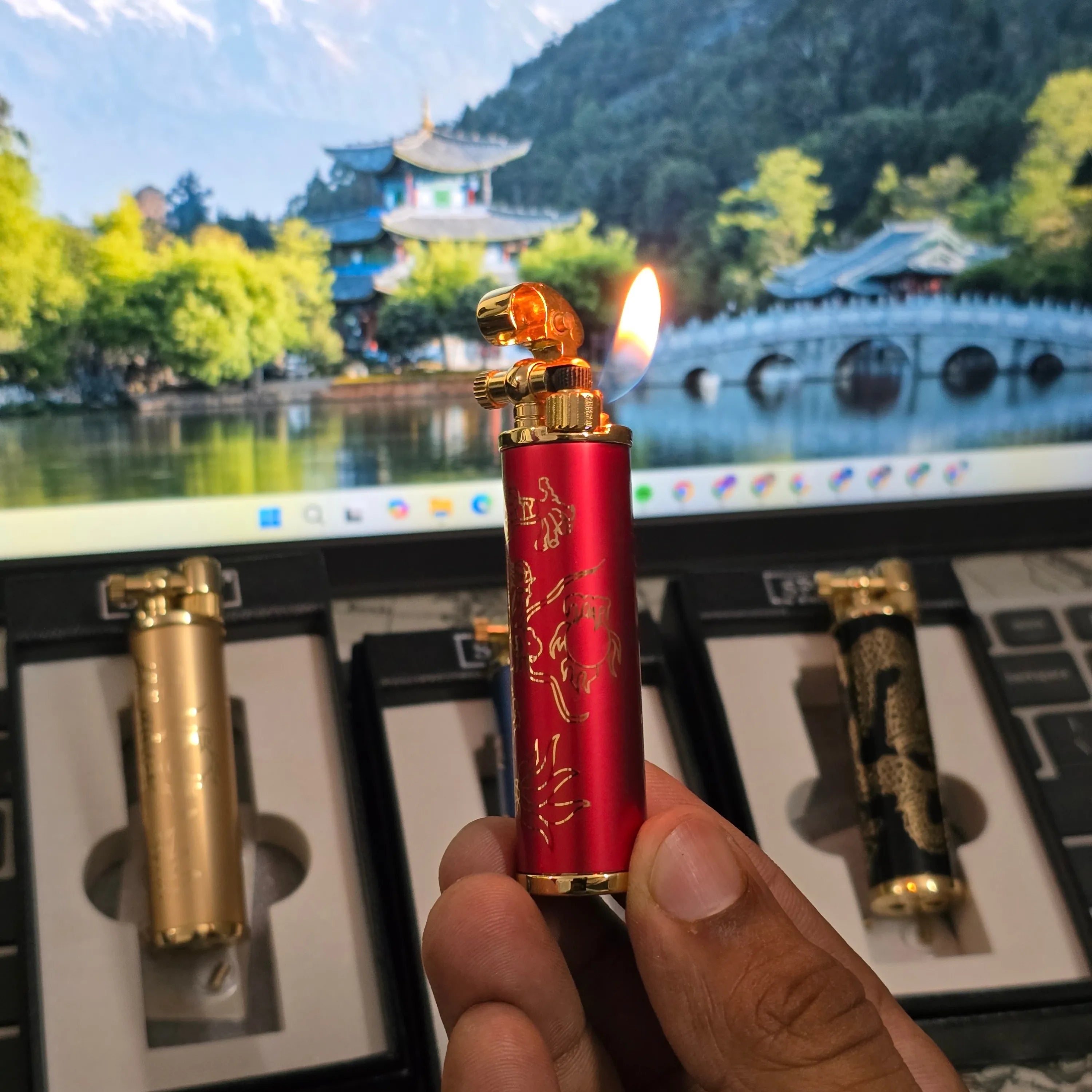 ALA FLAME Dragon Dynasty Rocker Arm Lighter