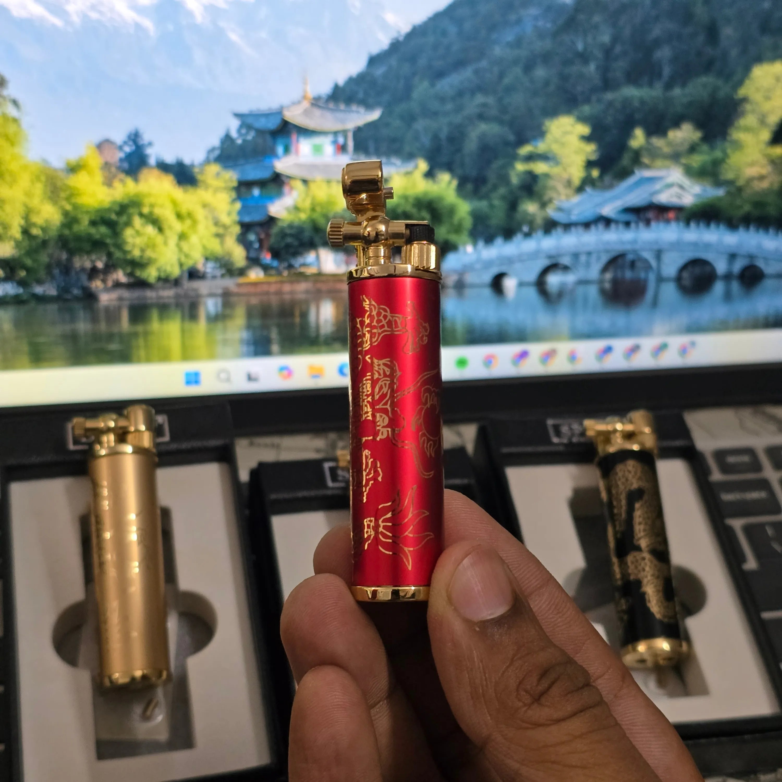 ALA FLAME Dragon Dynasty Rocker Arm Lighter