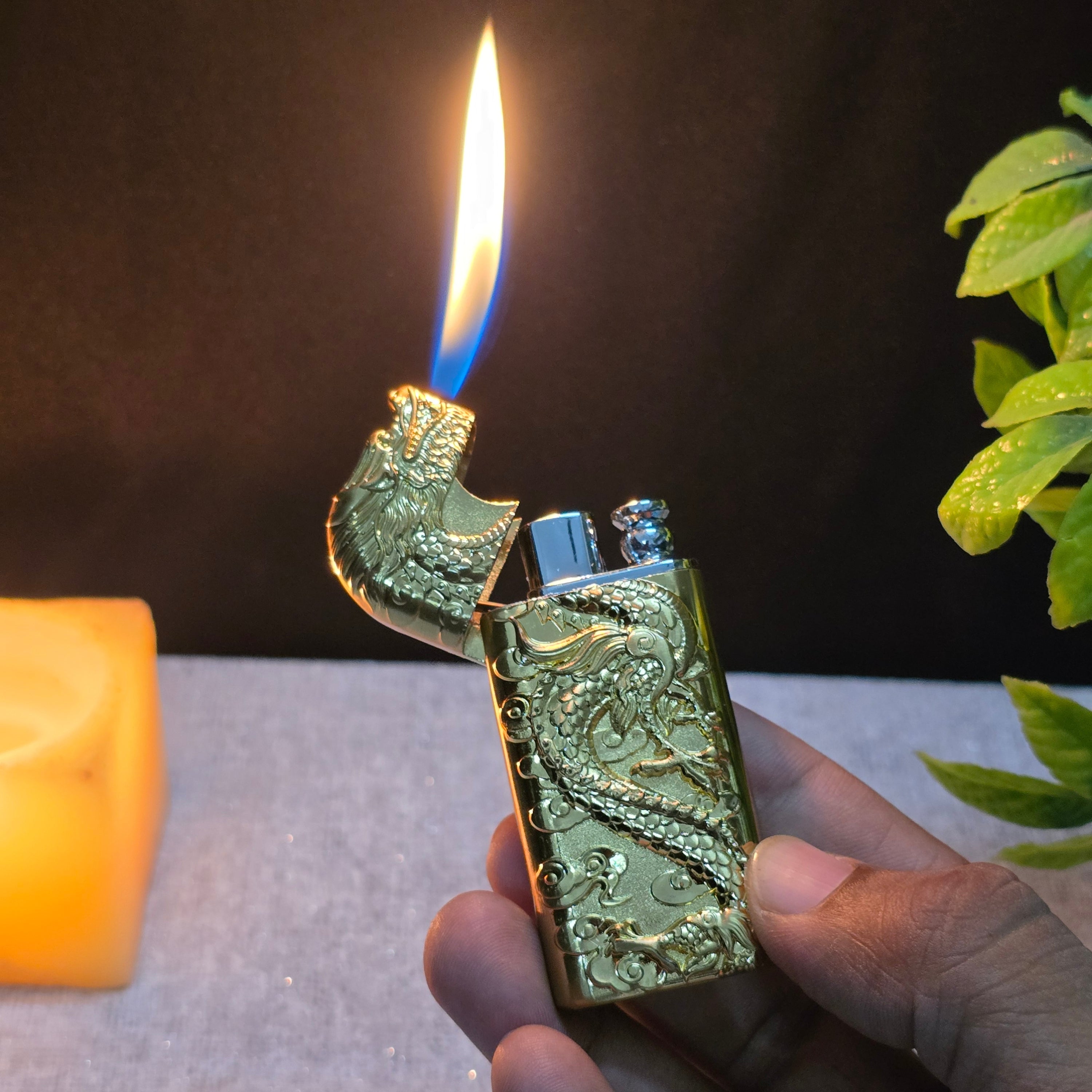 ALA FLAME Dynasty Imperial Dragon Dual Flame Lighter