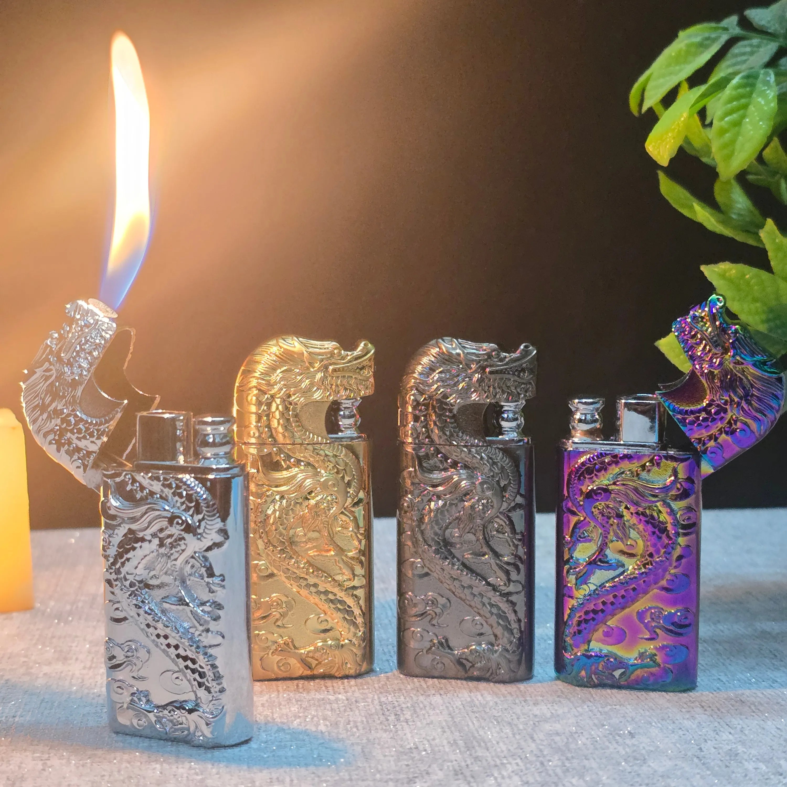 ALA FLAME Dynasty Imperial Dragon Dual Flame Lighter
