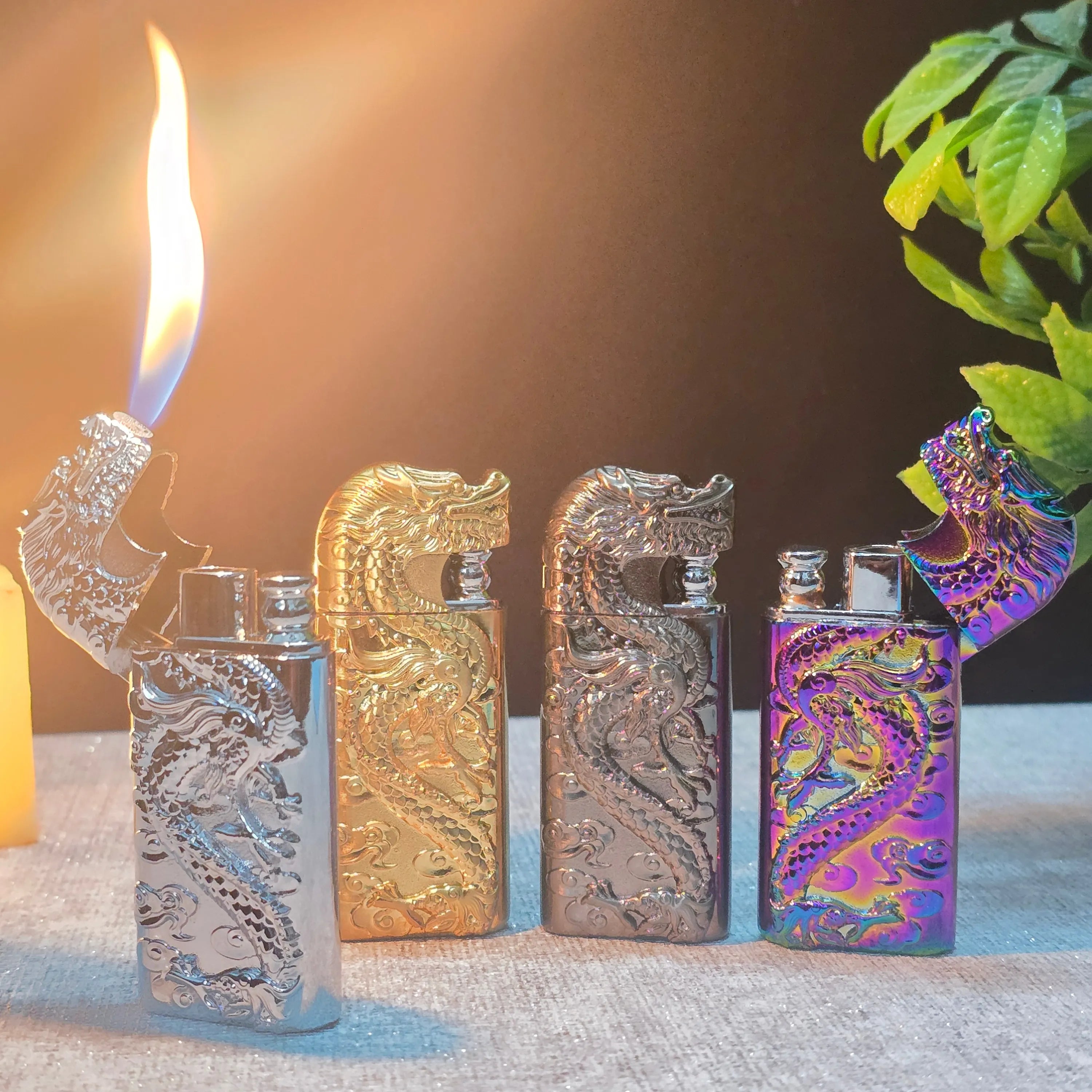 ALA FLAME Dynasty Imperial Dragon Dual Flame Lighter