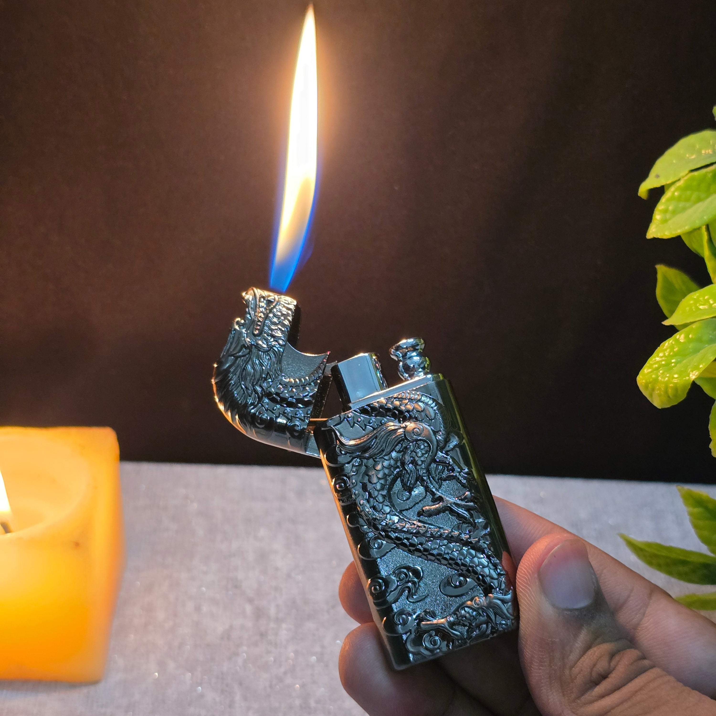 ALA FLAME Dynasty Imperial Dragon Dual Flame Lighter