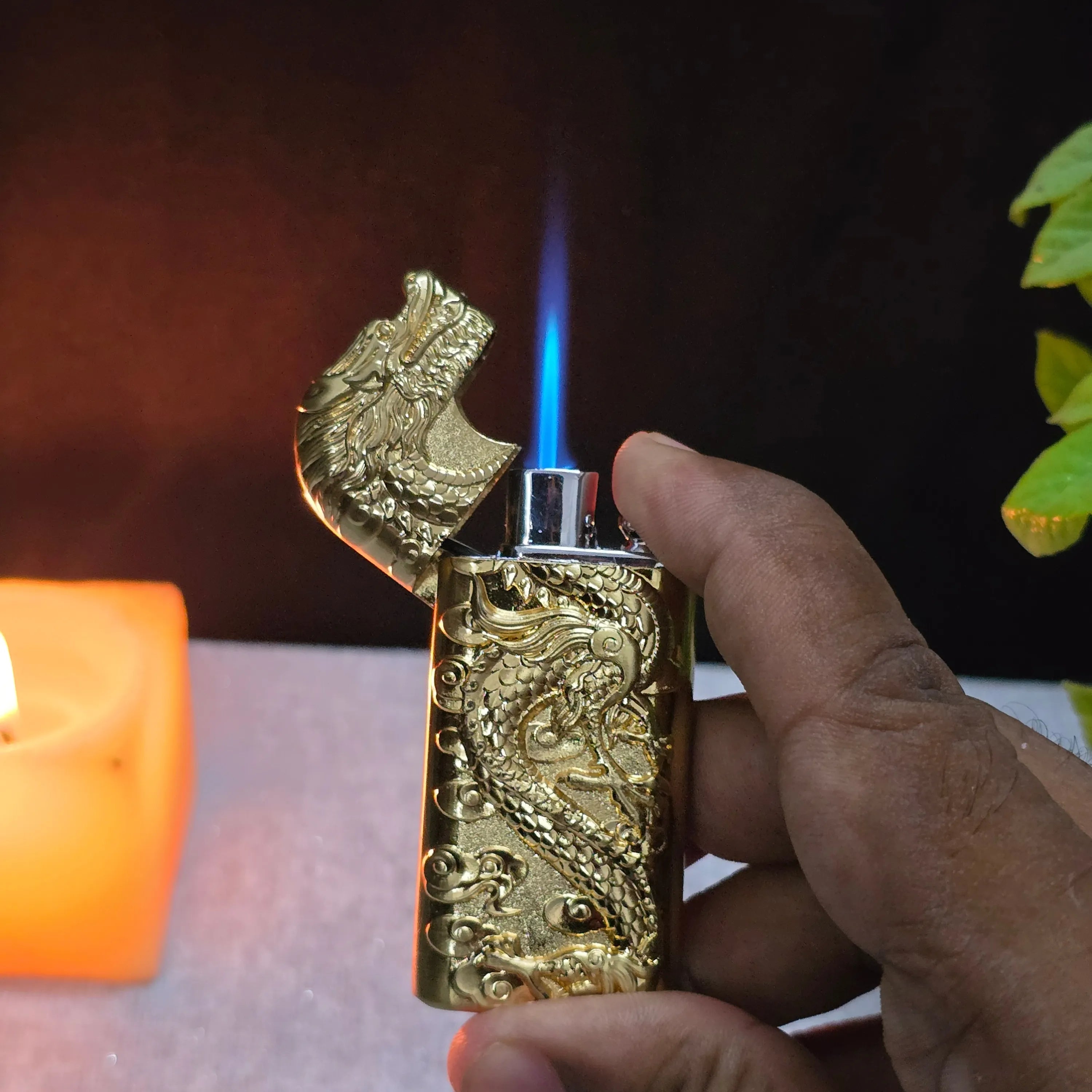 ALA FLAME Dynasty Imperial Dragon Dual Flame Lighter