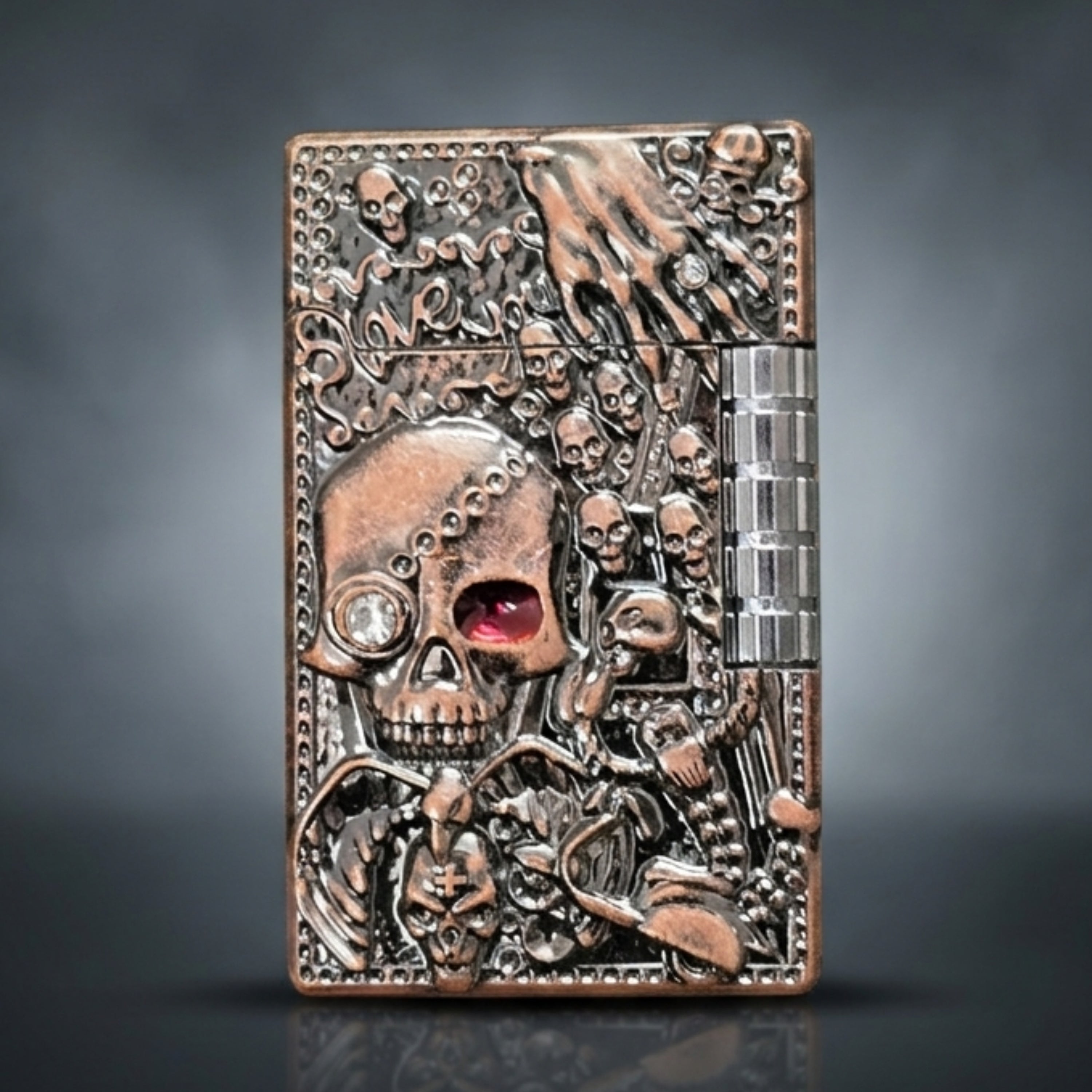 ALA FLAME HELLBOUND Gothic Skull Carved Lighter