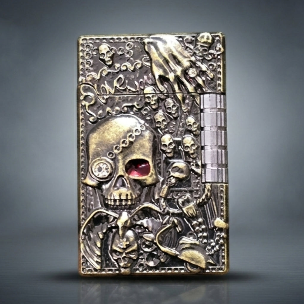 ALA FLAME HELLBOUND Gothic Skull Carved Lighter
