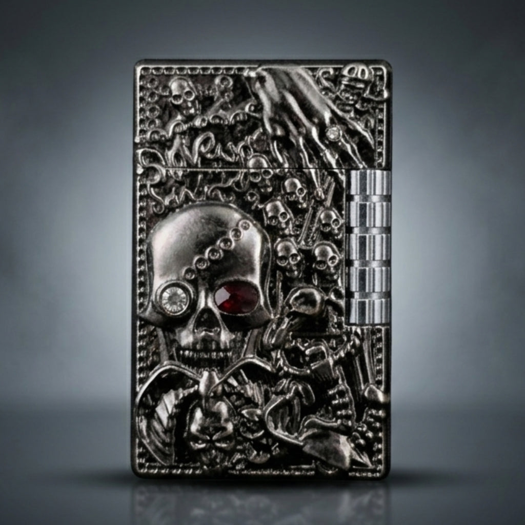 ALA FLAME HELLBOUND Gothic Skull Carved Lighter
