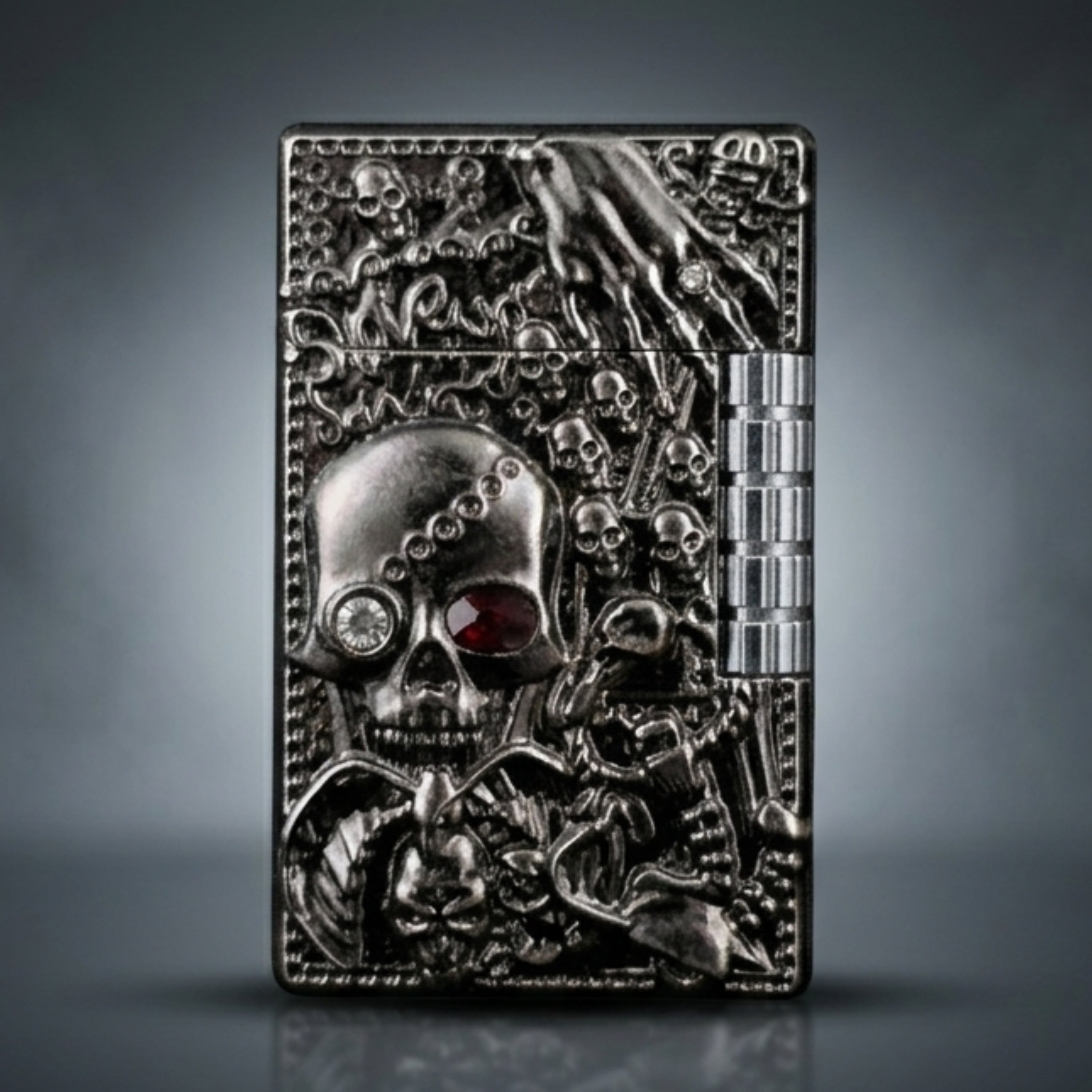 ALA FLAME HELLBOUND Gothic Skull Carved Lighter