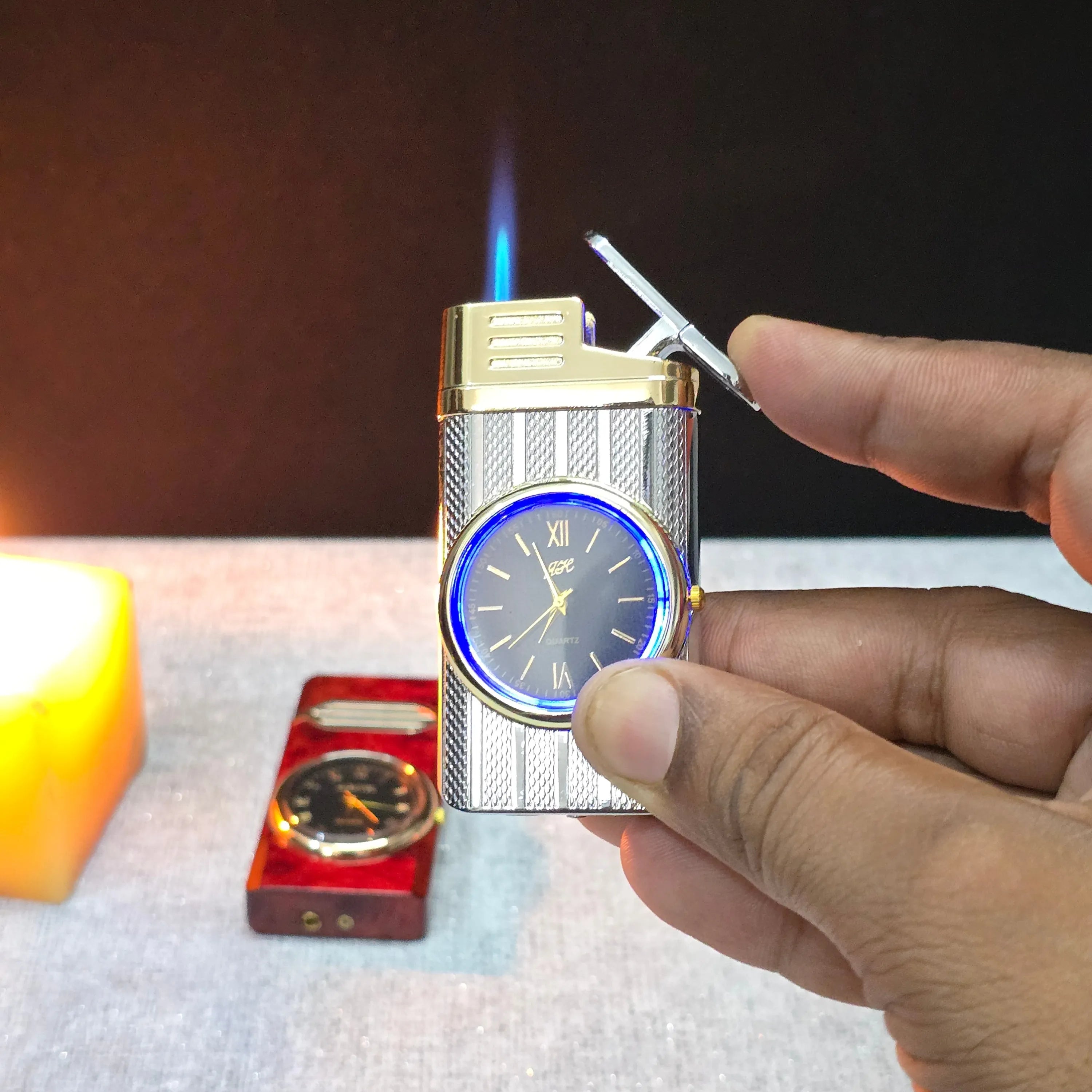 ALA FLAME MIDNIGHT CHRONO Watch Lighter