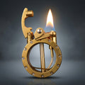 ALA FLAME Retro Classic Metal Rocker Arm Liquid Fluid Lighter