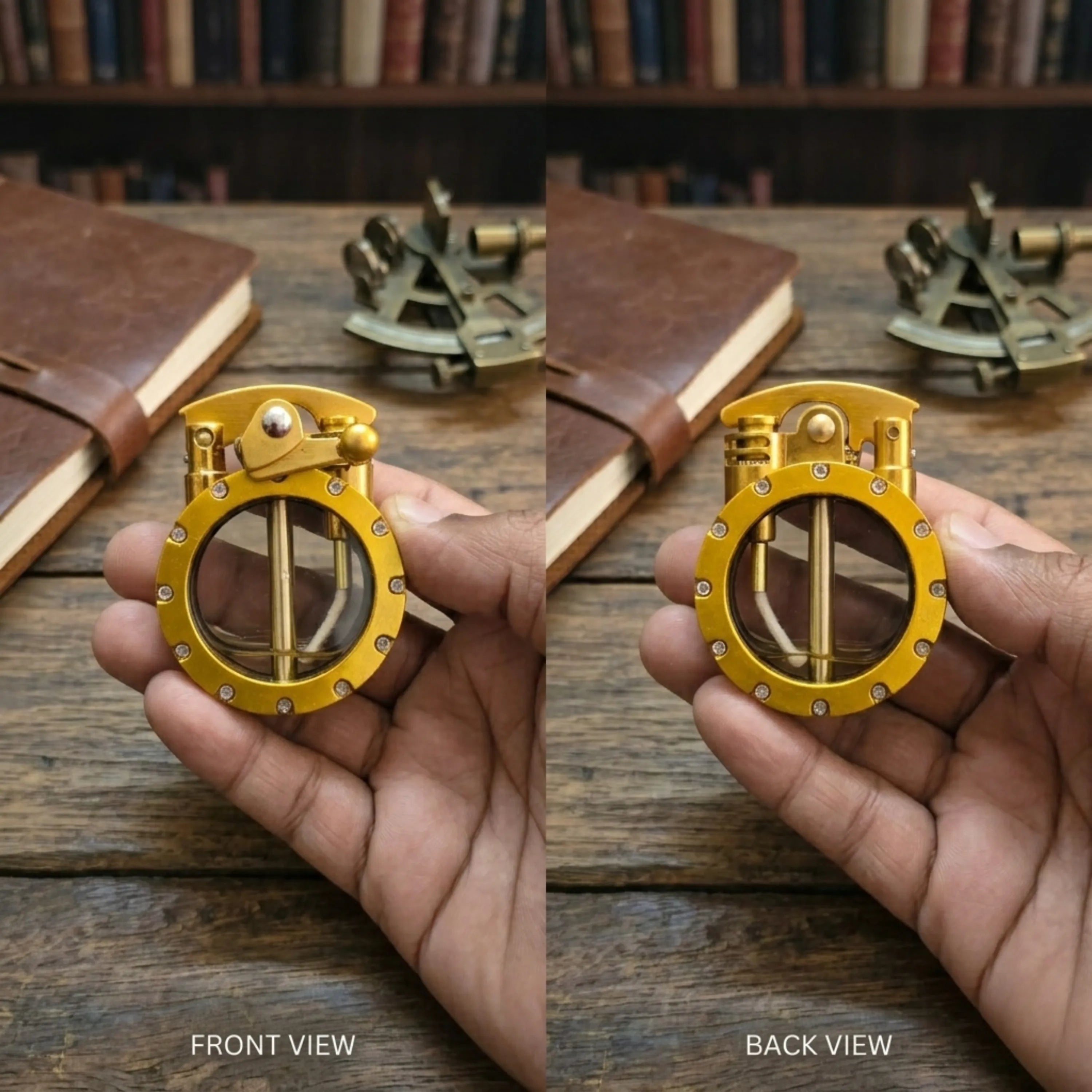 ALA FLAME Retro Classic Metal Rocker Arm Liquid Fluid Lighter