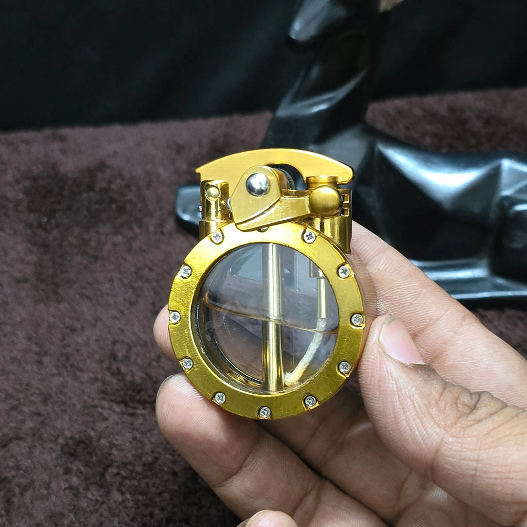 ALA FLAME Retro Classic Metal Rocker Arm Liquid Fluid Lighter