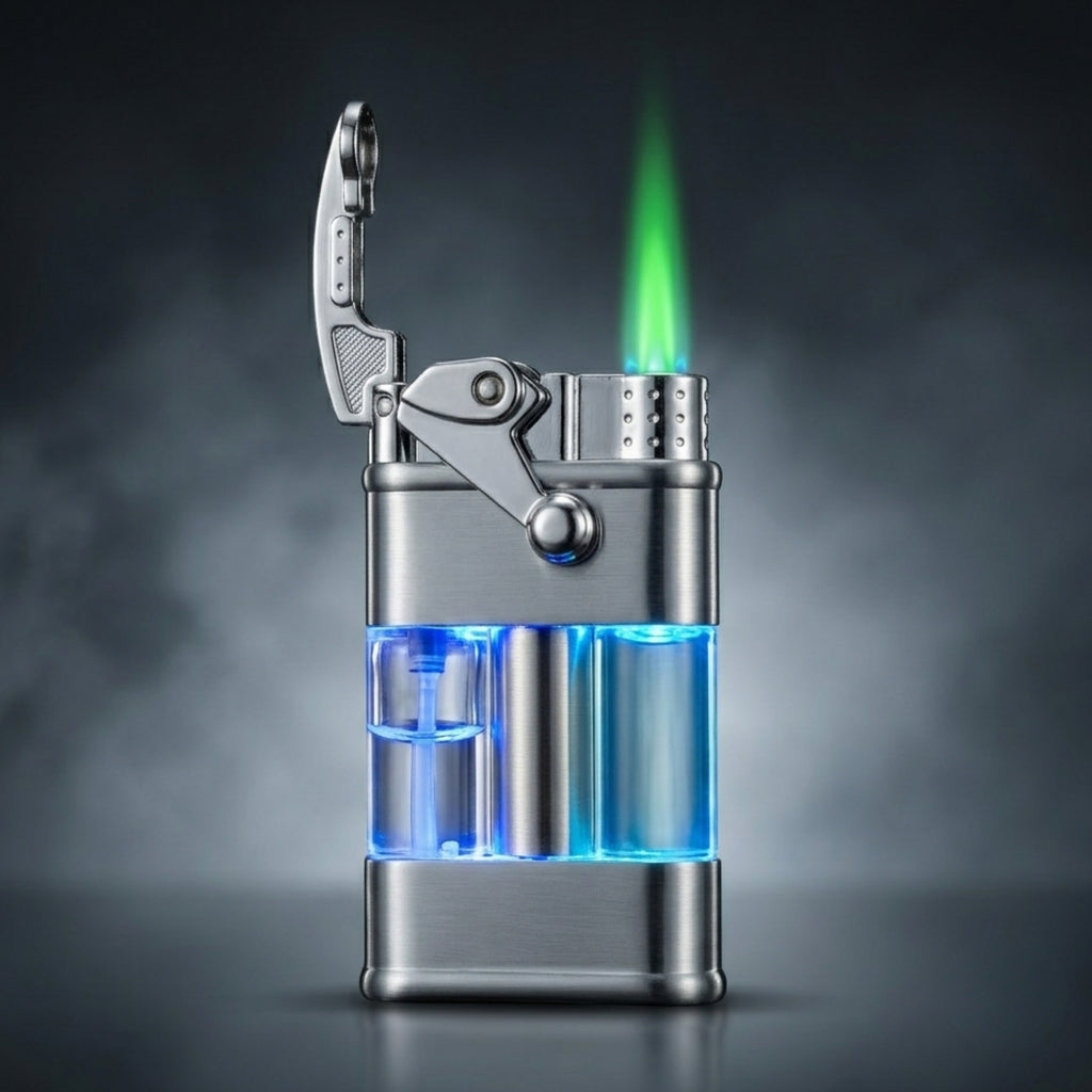 ALA FLAME Neon Glow Green Flame Lighter