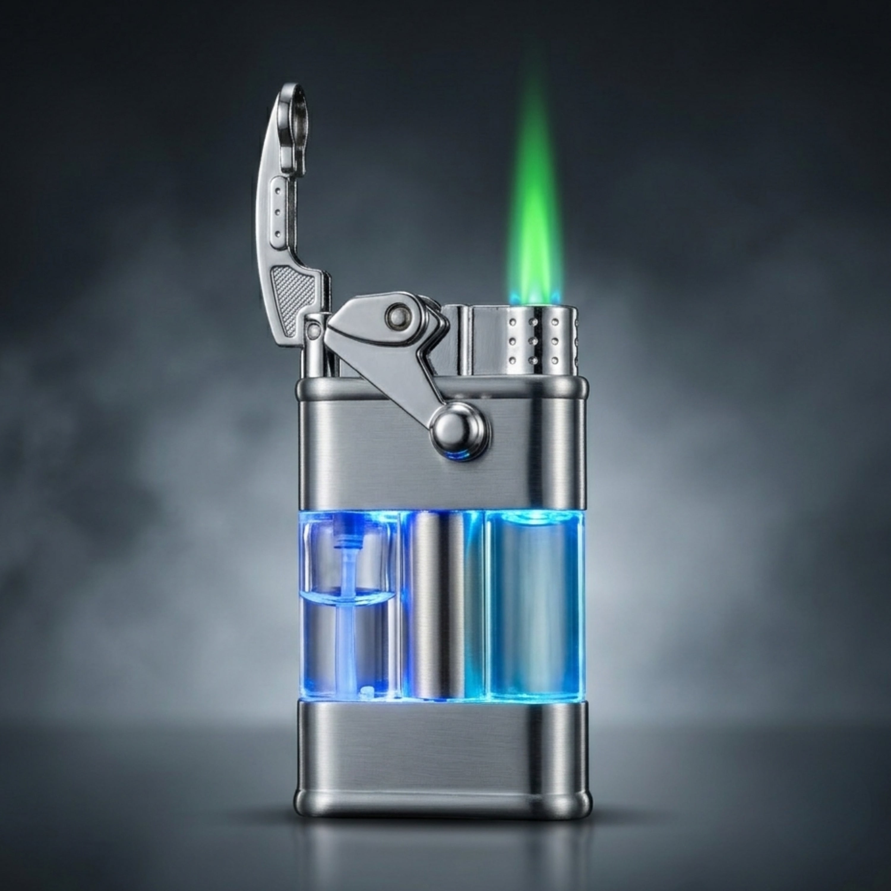 ALA FLAME Neon Glow Green Flame Lighter