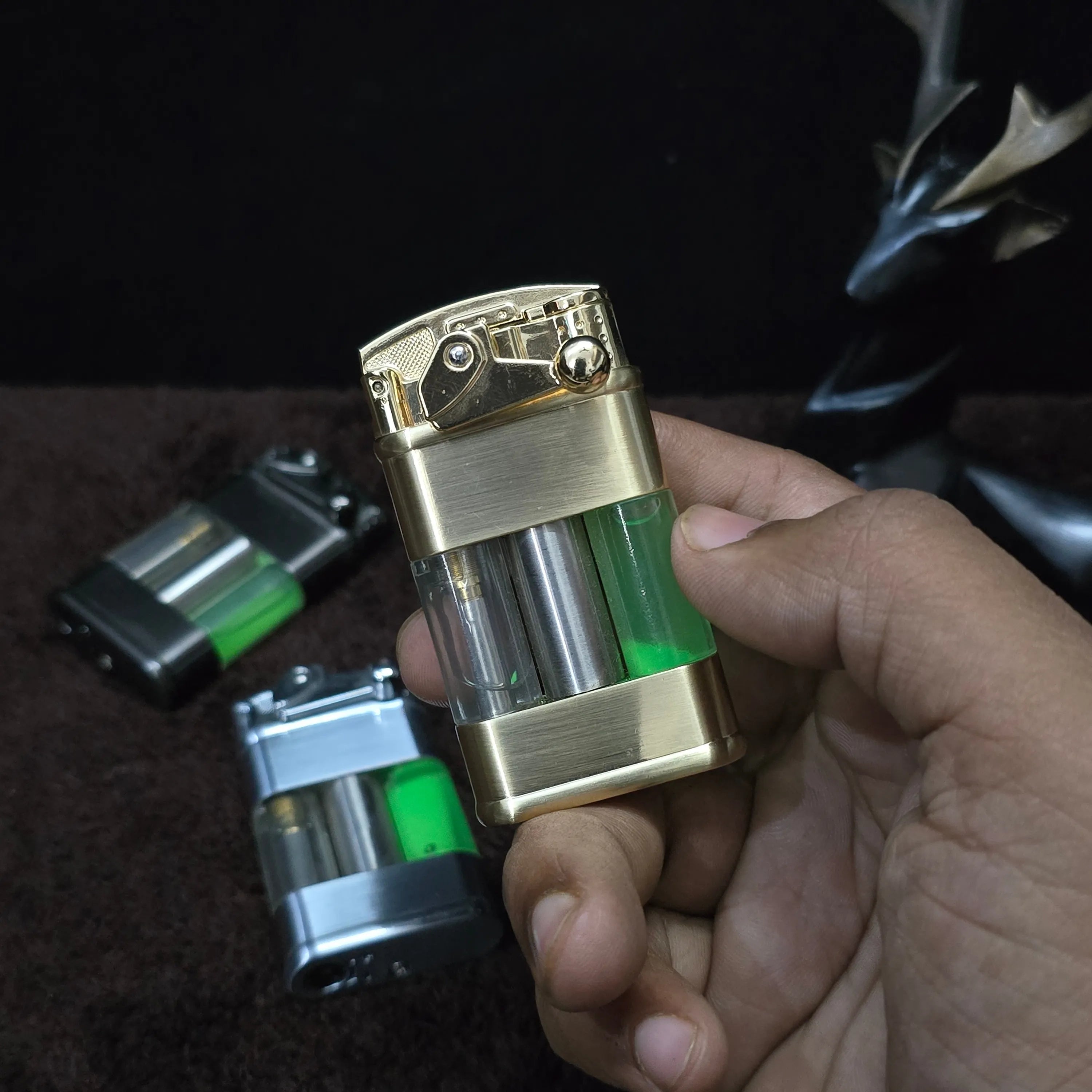 ALA FLAME Neon Glow Green Flame Lighter