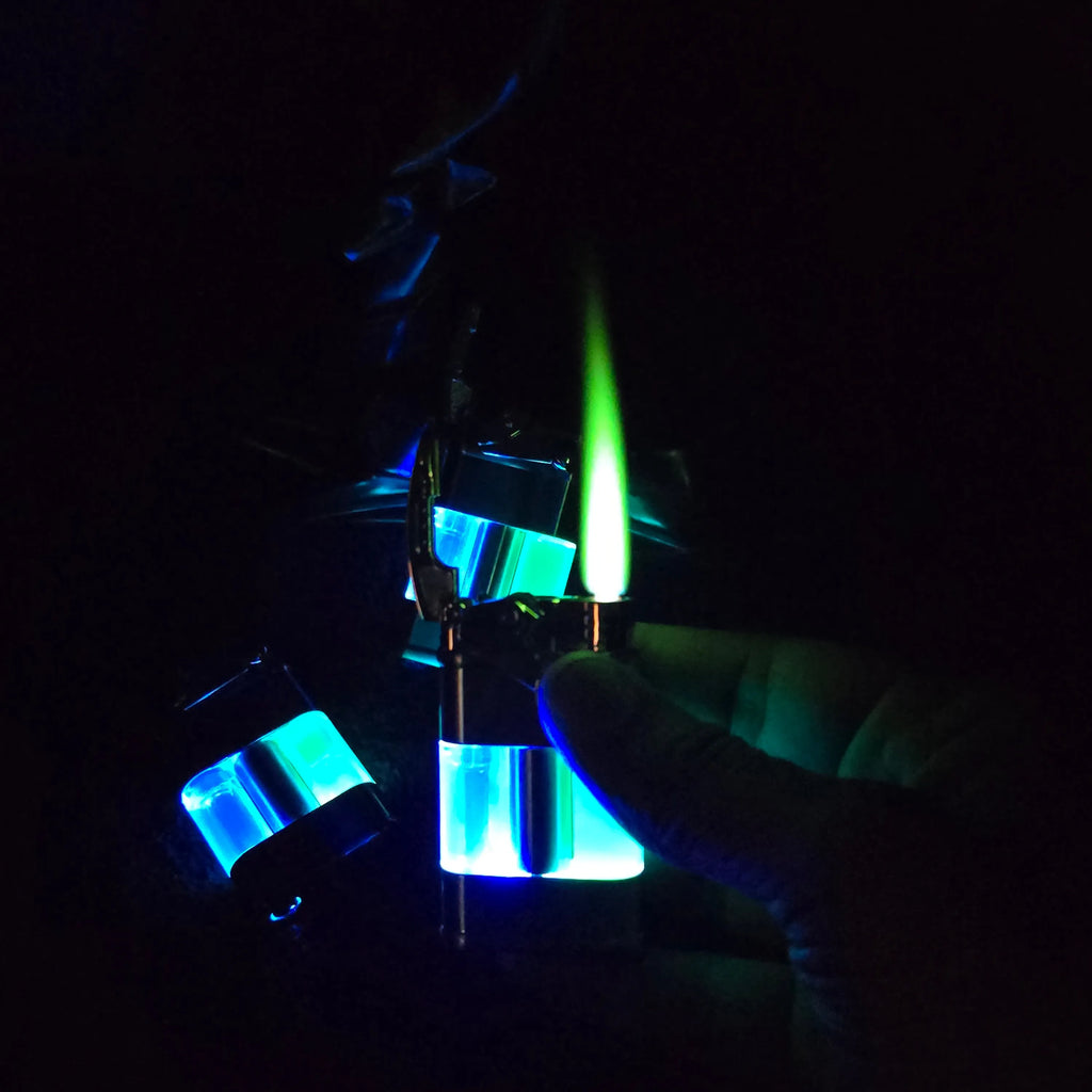 ALA FLAME Neon Glow Green Flame Lighter