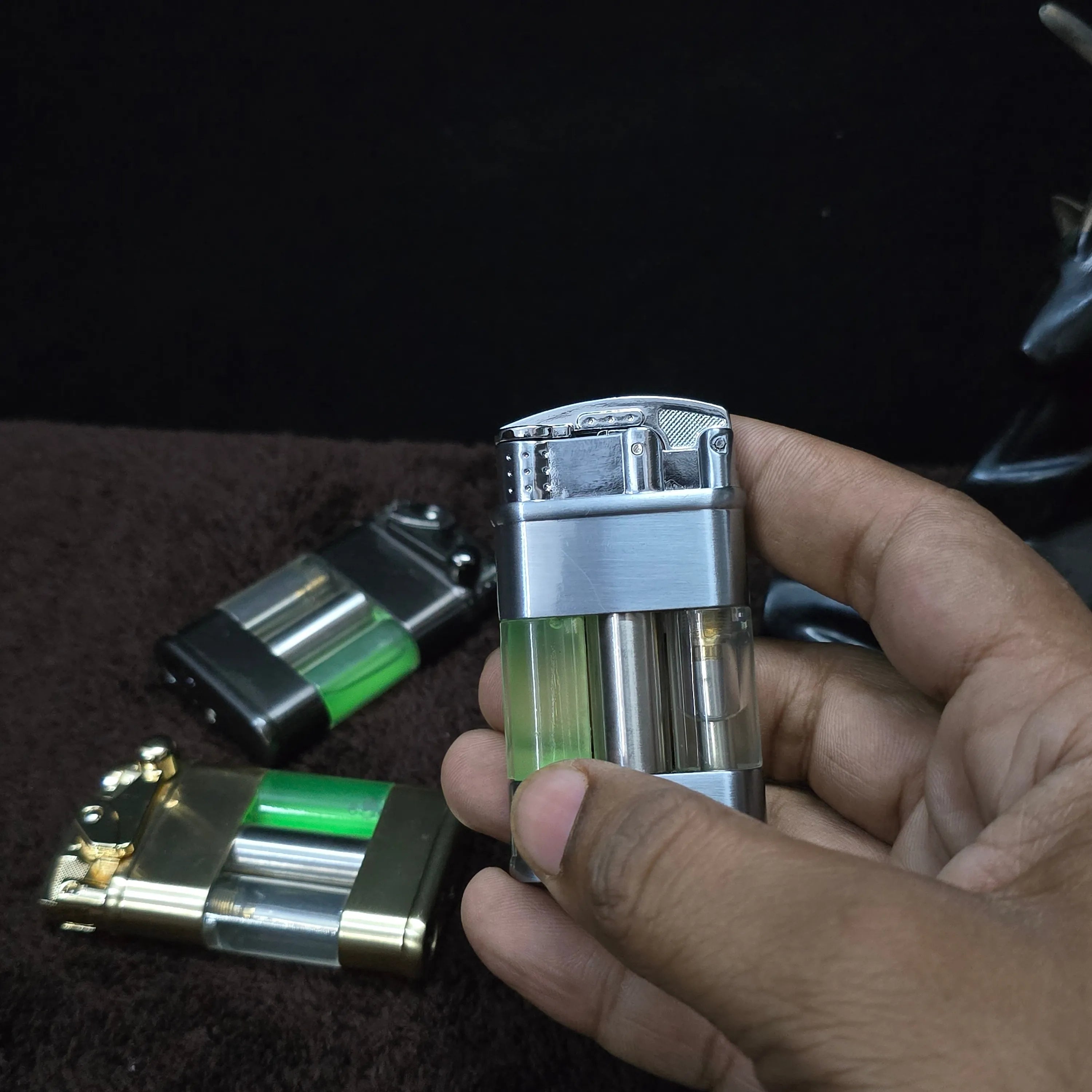 ALA FLAME Neon Glow Green Flame Lighter