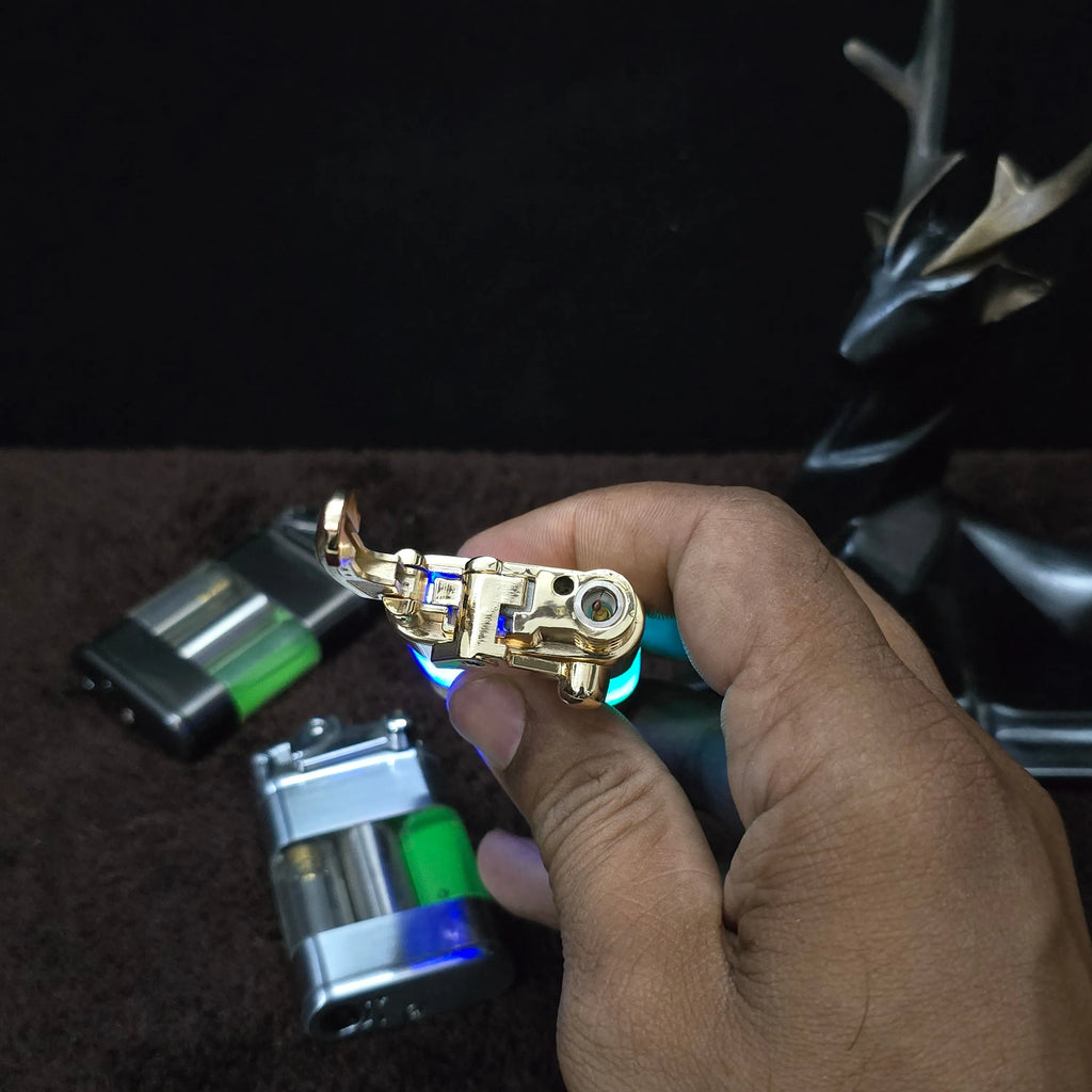 ALA FLAME Neon Glow Green Flame Lighter