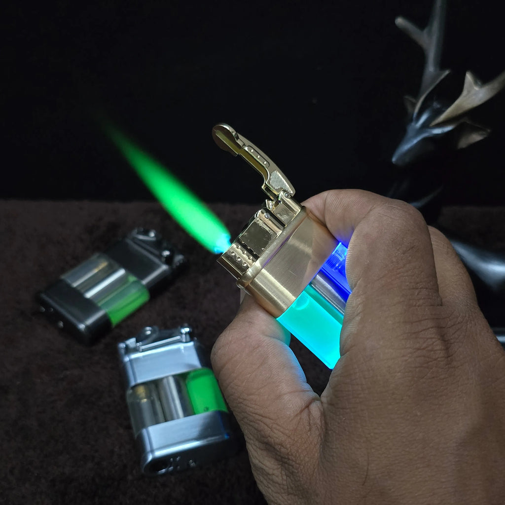 ALA FLAME Neon Glow Green Flame Lighter
