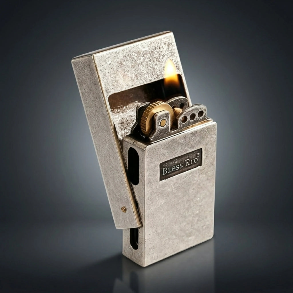 ALA FLAME OldTown Rustic Front-Flip Fuel Lighter