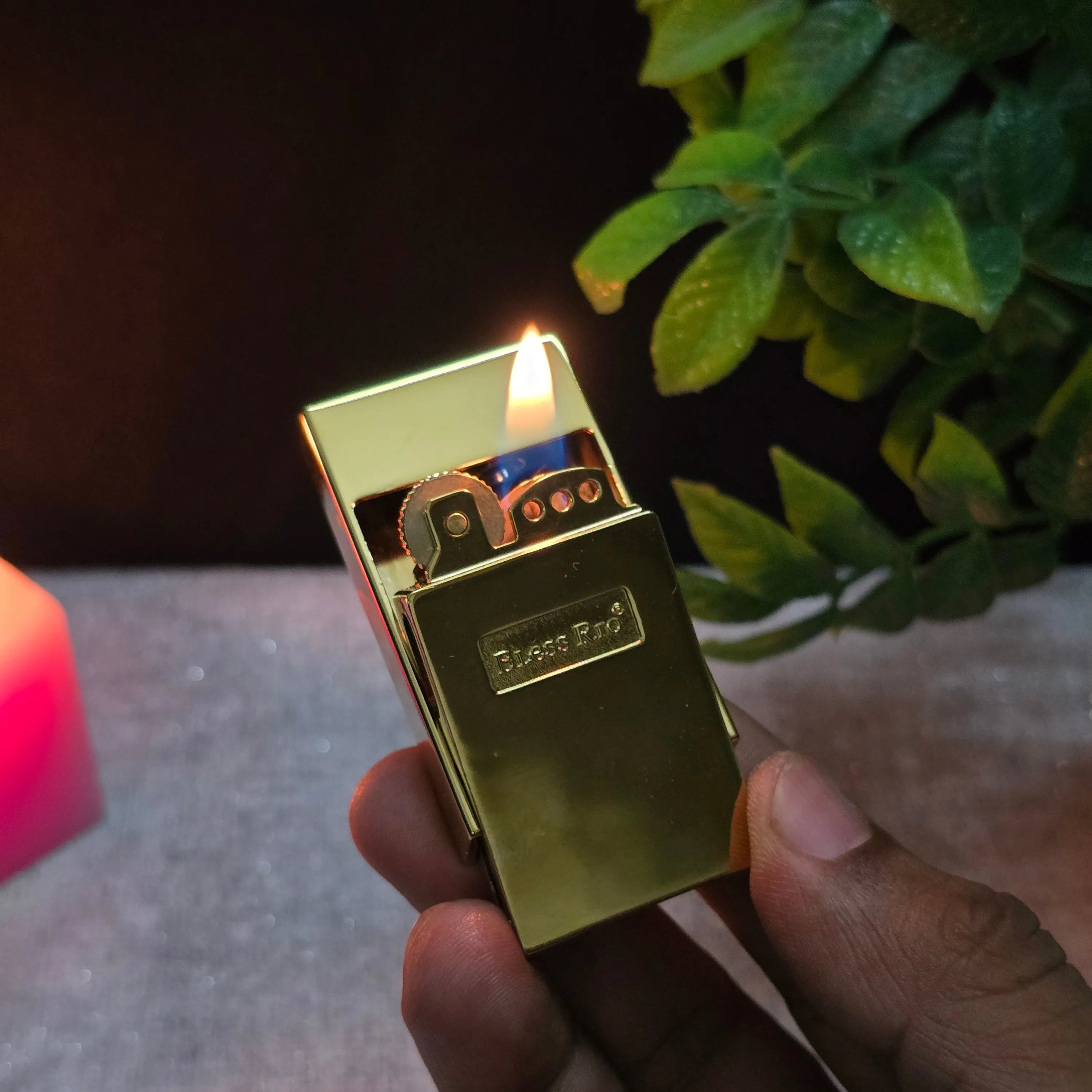 ALA FLAME OldTown Rustic Front-Flip Fuel Lighter