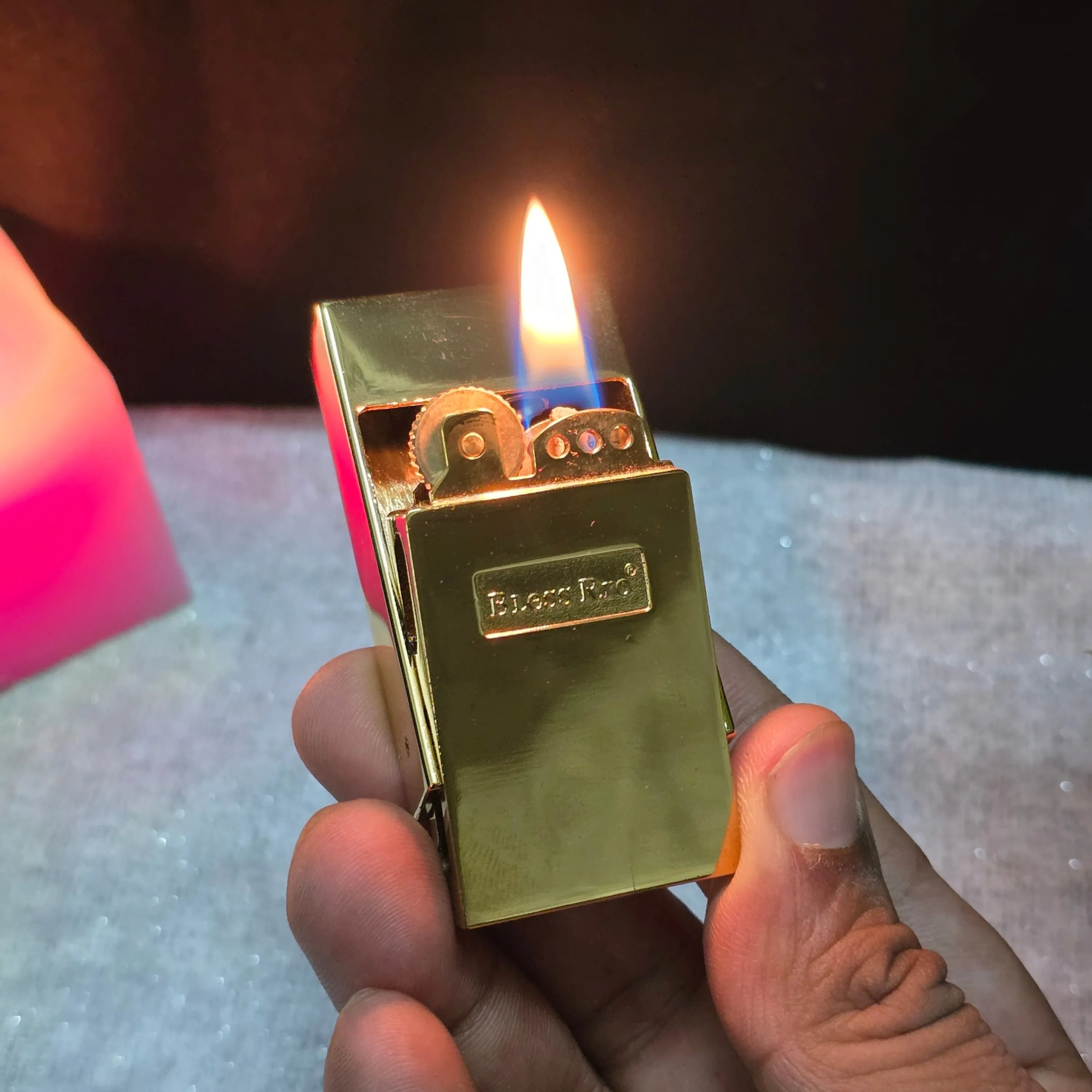 ALA FLAME OldTown Rustic Front-Flip Fuel Lighter