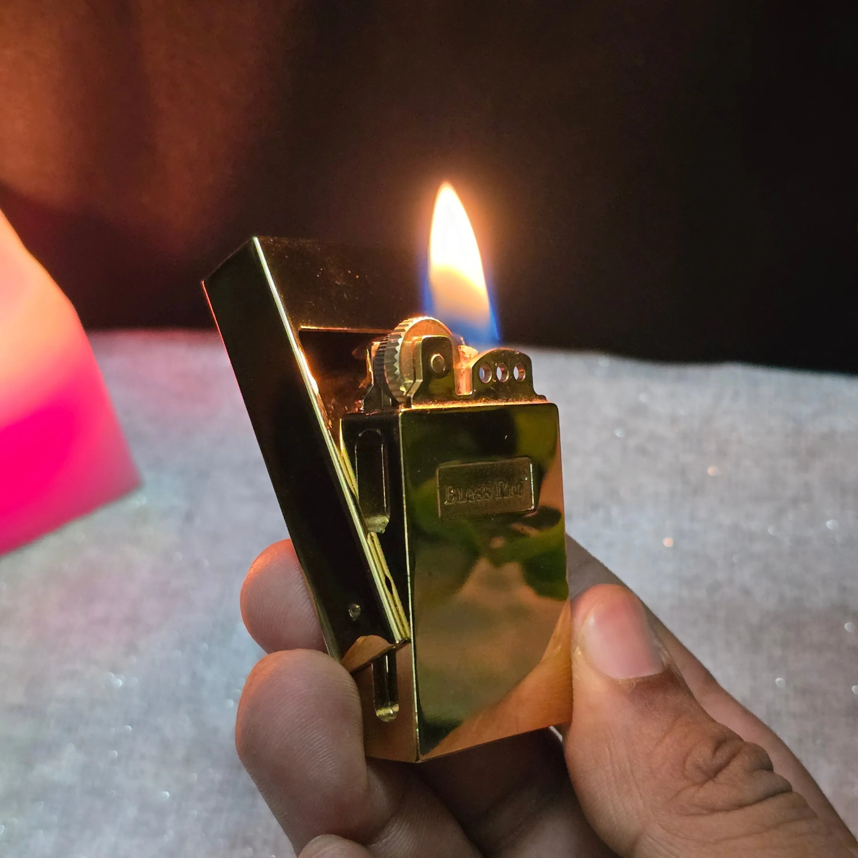 ALA FLAME OldTown Rustic Front-Flip Fuel Lighter