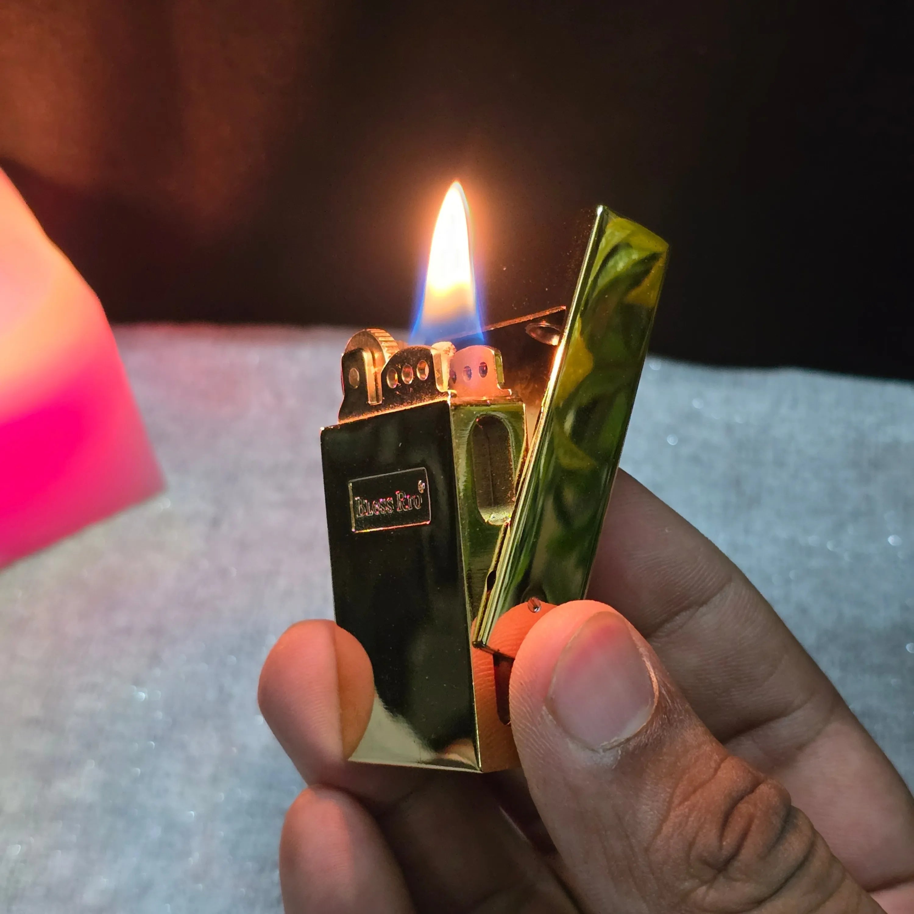 ALA FLAME OldTown Rustic Front-Flip Fuel Lighter