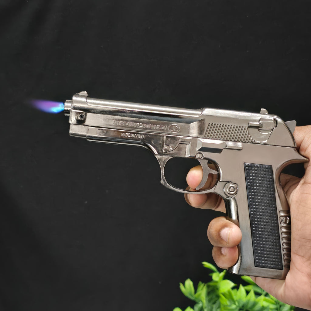 ALA FLAME 608 Reloaded Gun Lighter – Heavy Metal Windproof Jet Flame Lighter