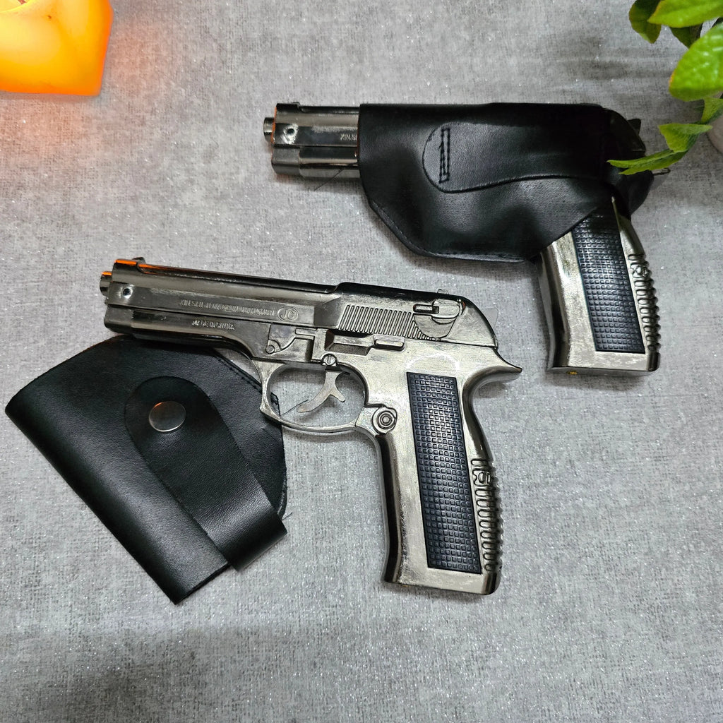 ALA FLAME 608 Reloaded Gun Lighter – Heavy Metal Windproof Jet Flame Lighter