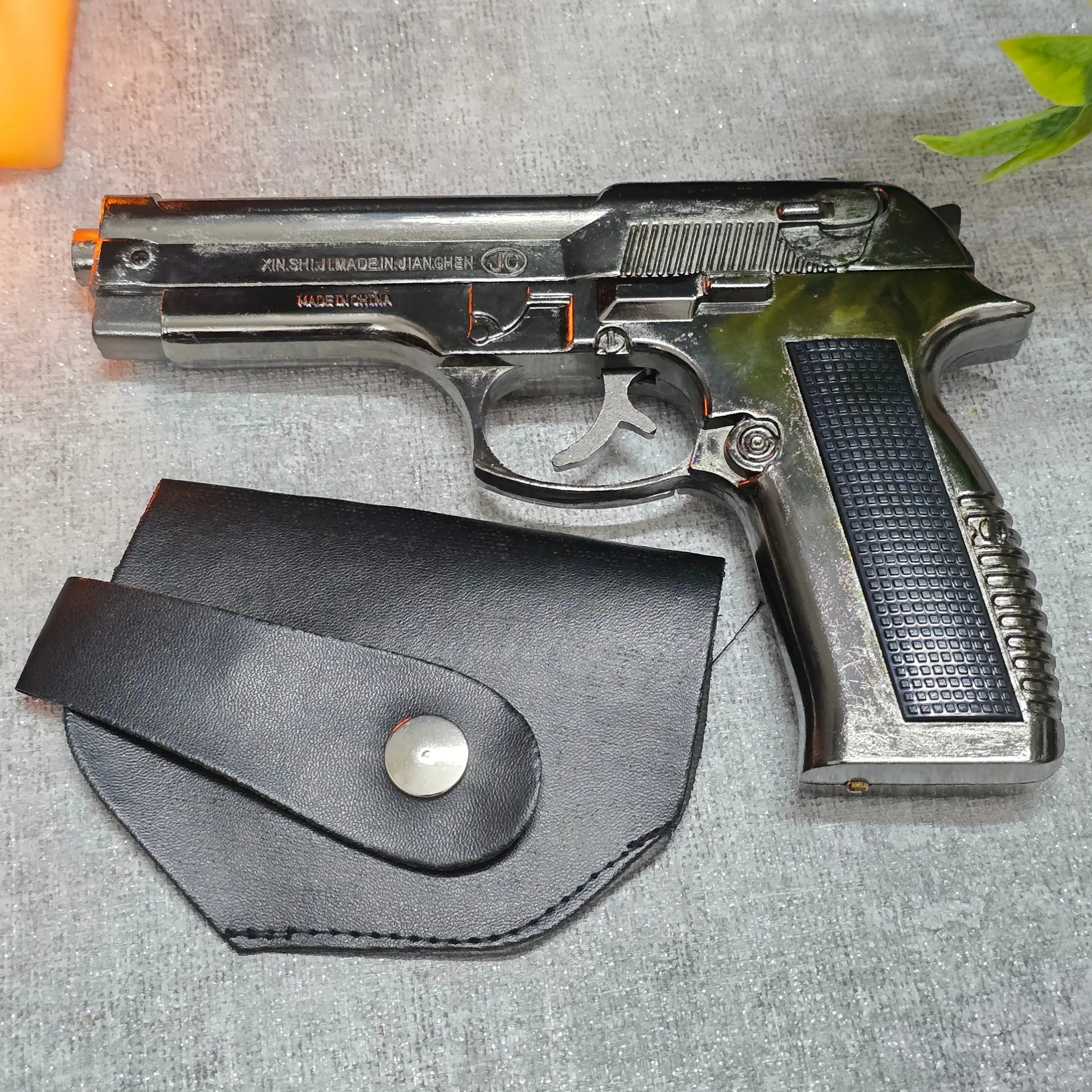 ALA FLAME 608 Reloaded Gun Lighter – Heavy Metal Windproof Jet Flame Lighter