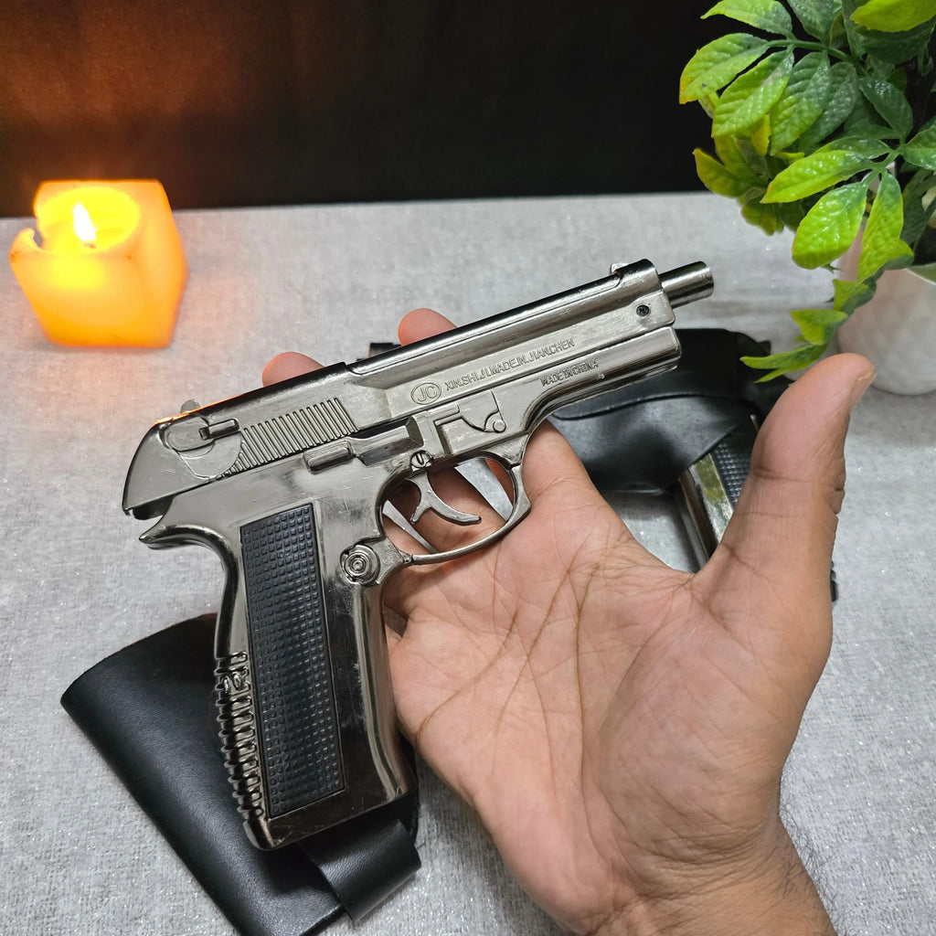 ALA FLAME 608 Reloaded Gun Lighter – Heavy Metal Windproof Jet Flame Lighter