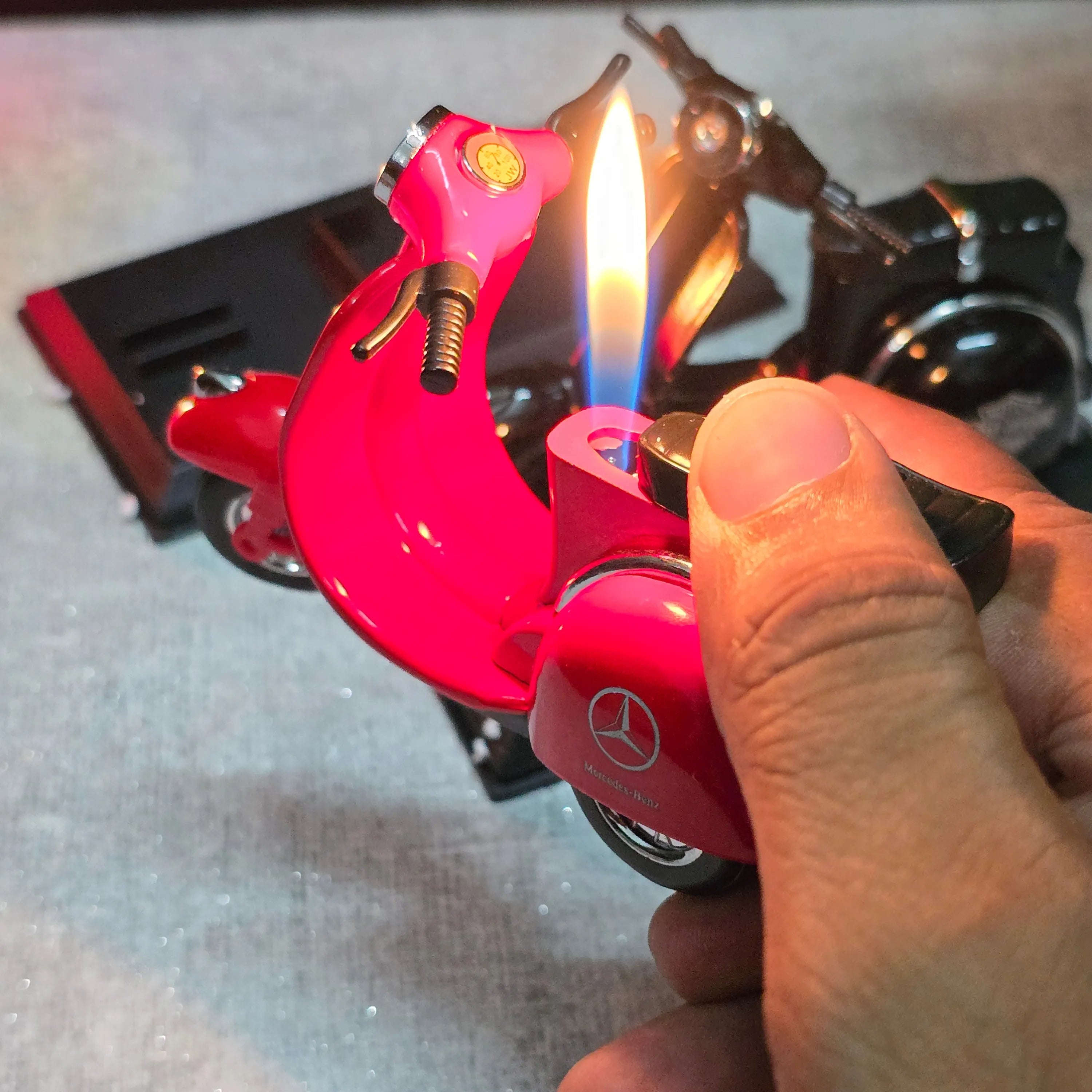 ALA FLAME RetroRide Mini Scooter Lighter