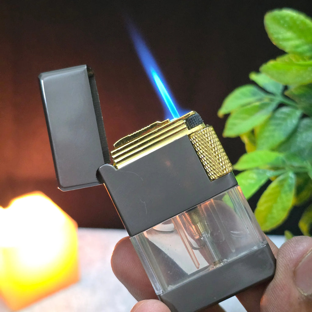 ALA FLAME TwinBeam Dual Flame Transparent Tank Lighter