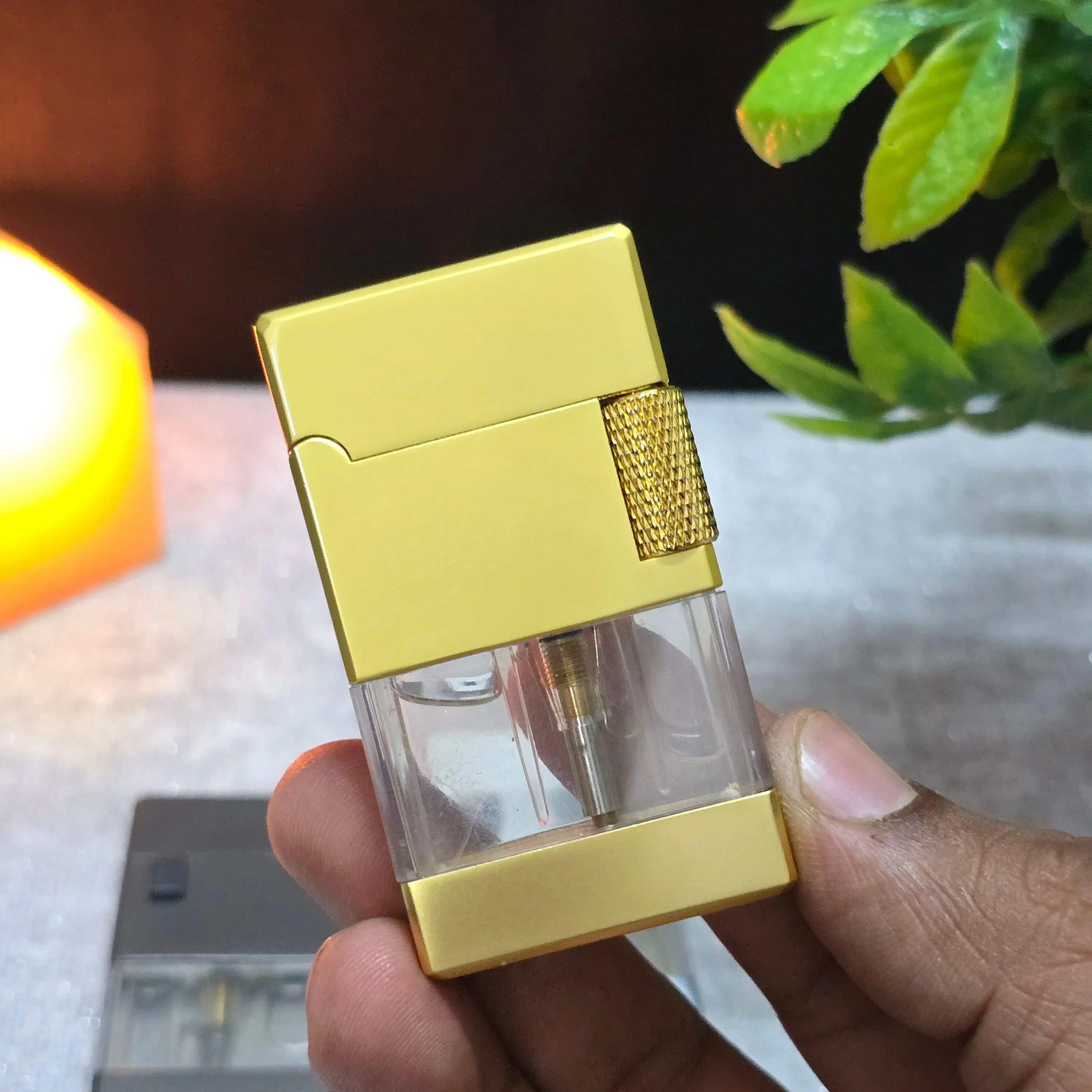 ALA FLAME TwinBeam Dual Flame Transparent Tank Lighter