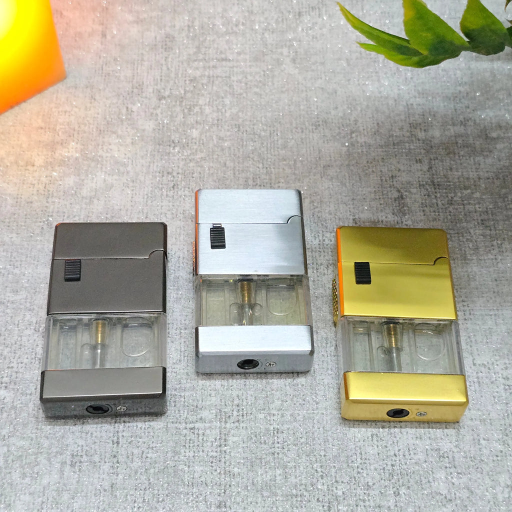 ALA FLAME TwinBeam Dual Flame Transparent Tank Lighter