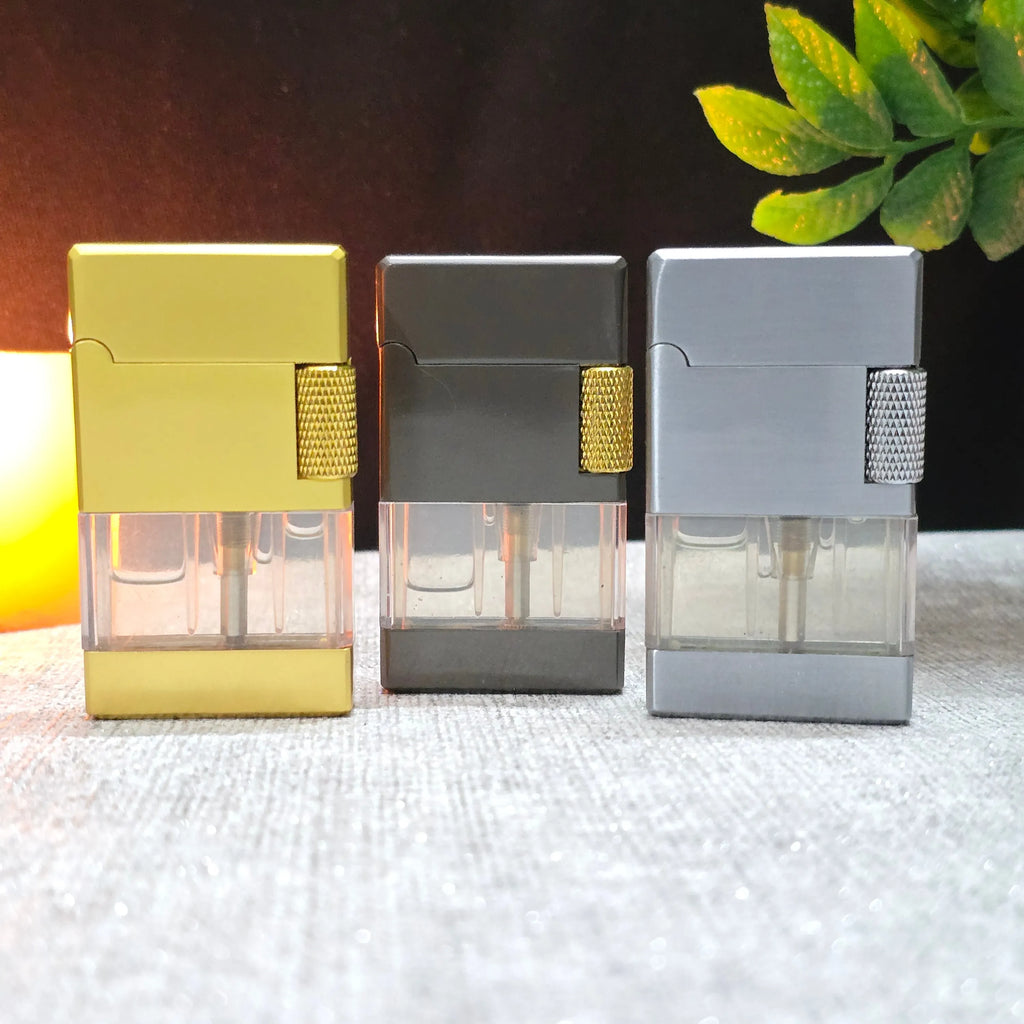 ALA FLAME TwinBeam Dual Flame Transparent Tank Lighter
