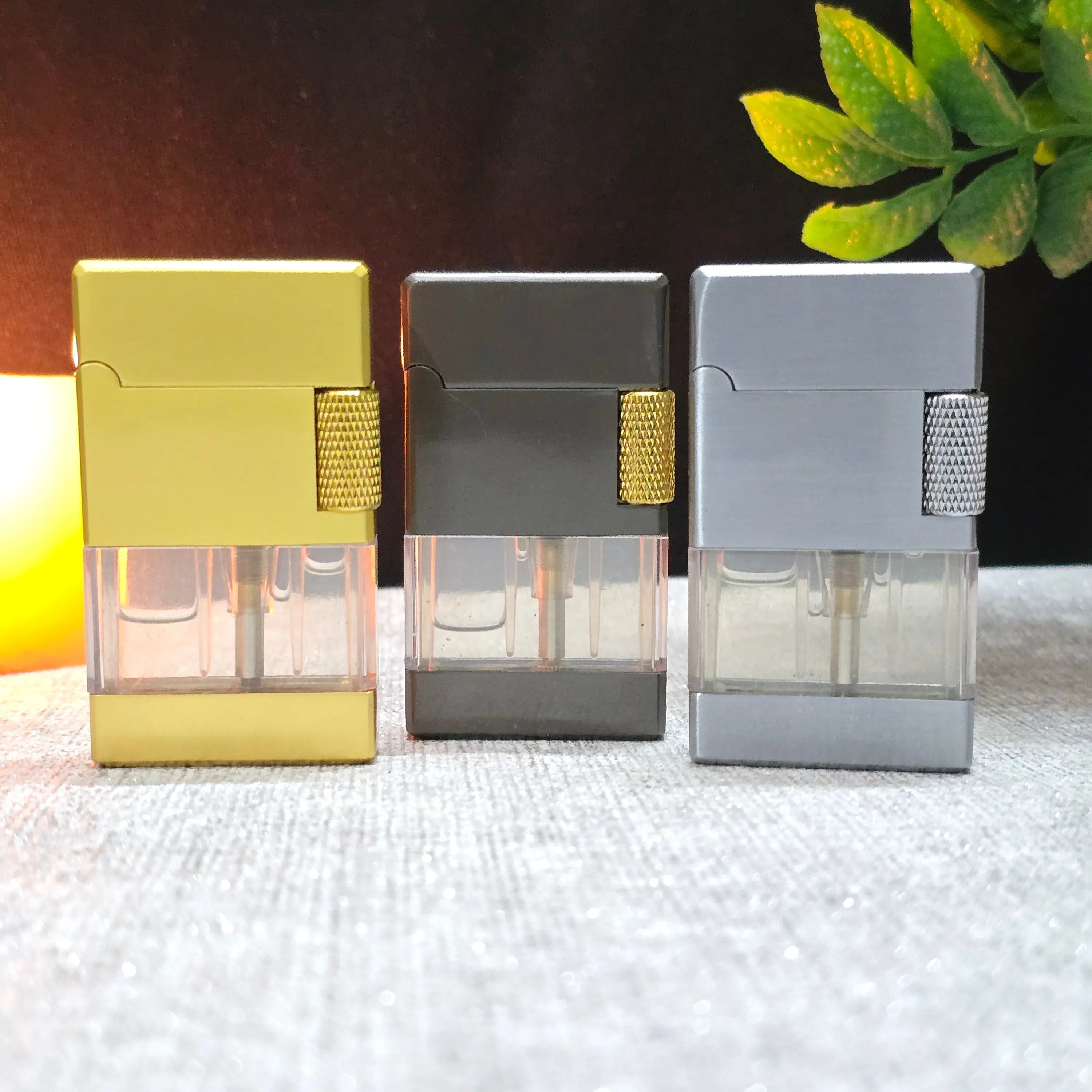 ALA FLAME TwinBeam Dual Flame Transparent Tank Lighter