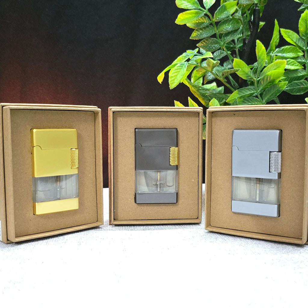 ALA FLAME TwinBeam Dual Flame Transparent Tank Lighter