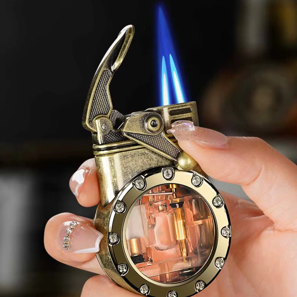 ALA FLAME Retro Dual Torch Cigarette Lighter