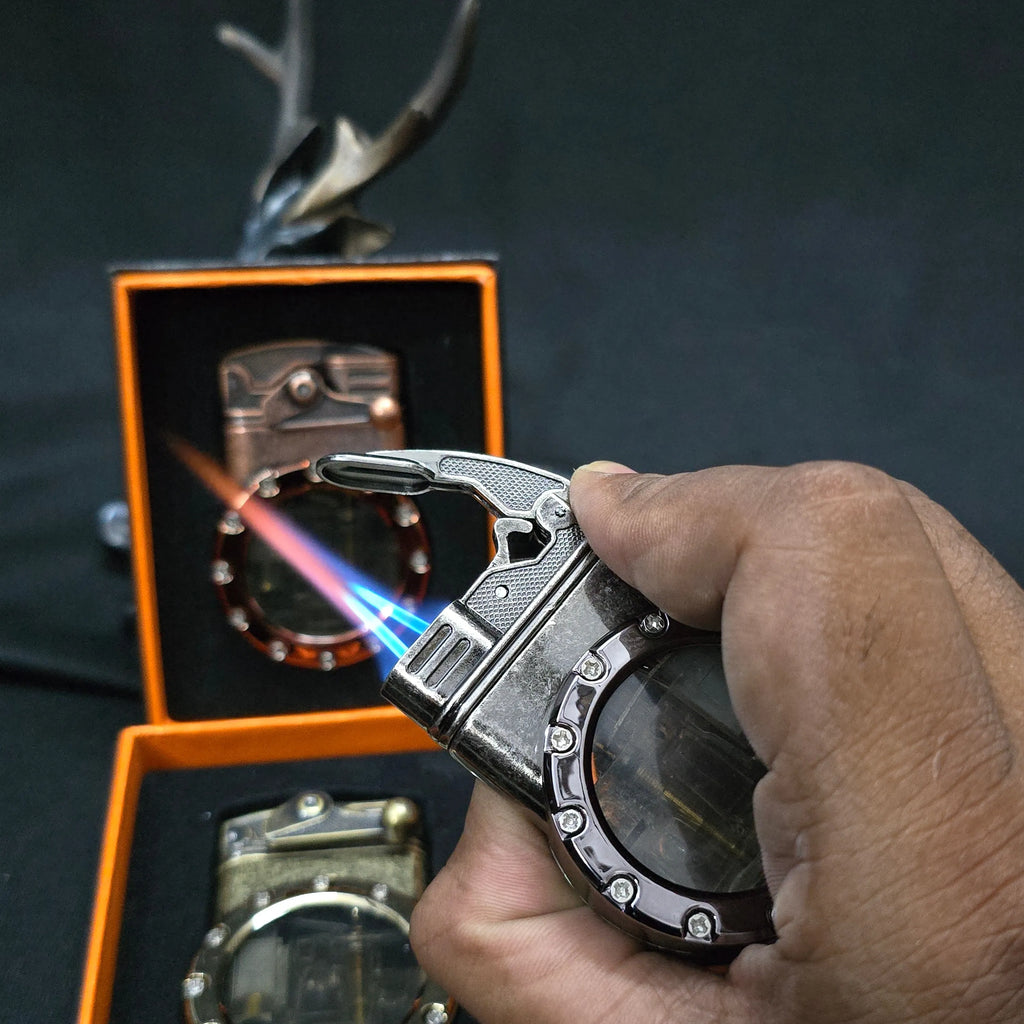 ALA FLAME Retro Dual Torch Cigarette Lighter