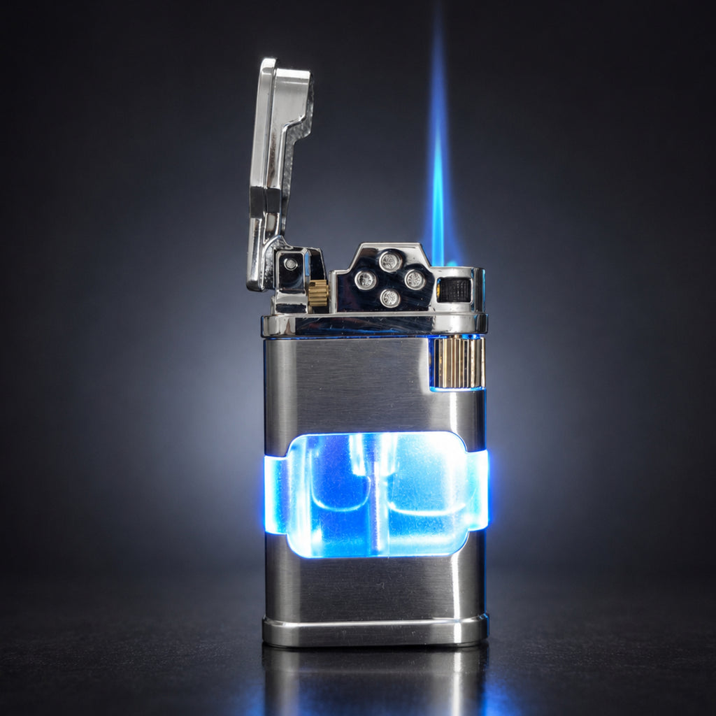 ALA FLAME Ghost Blueprint Transparent Jet Flame Lighter