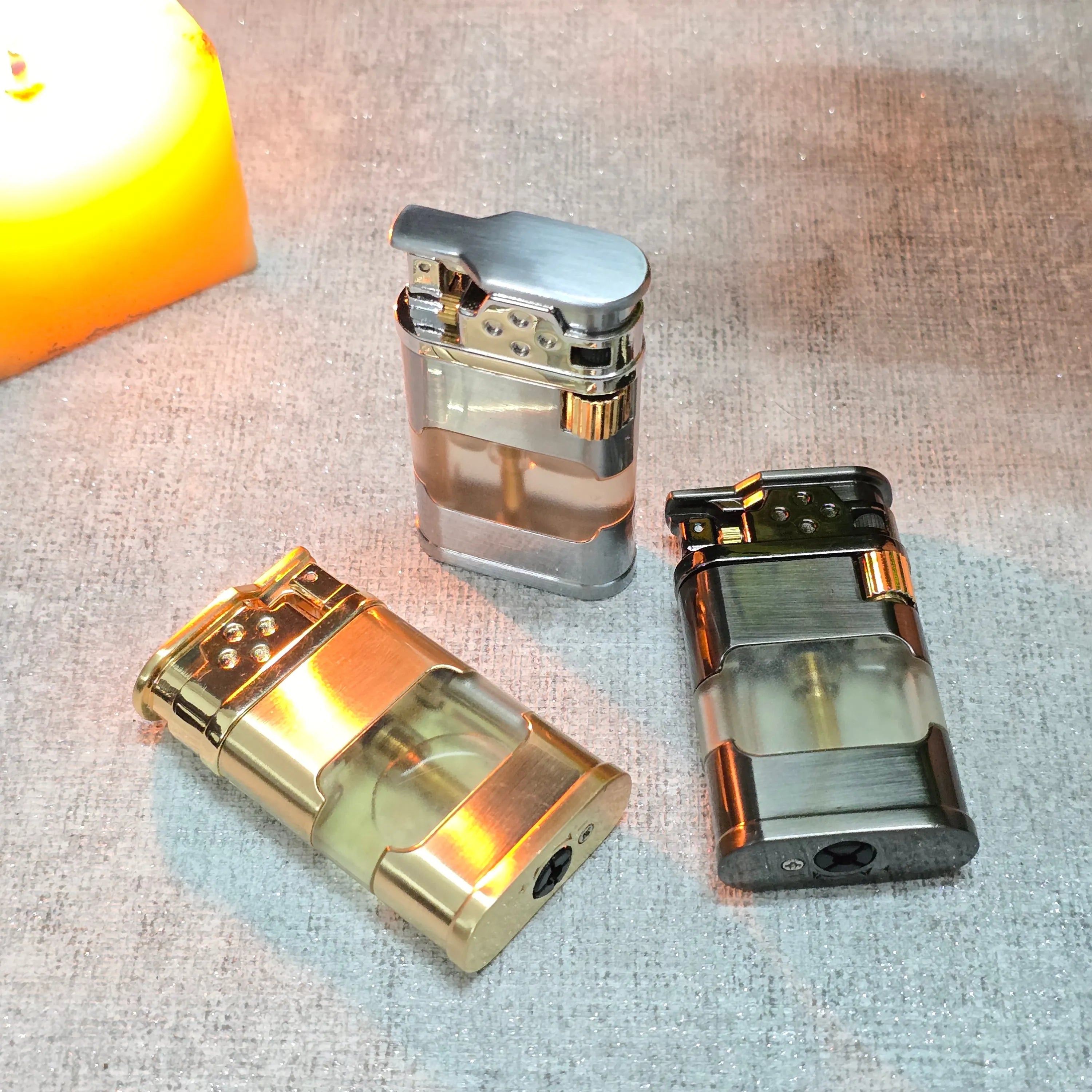 ALA FLAME Ghost Blueprint Transparent Jet Flame Lighter