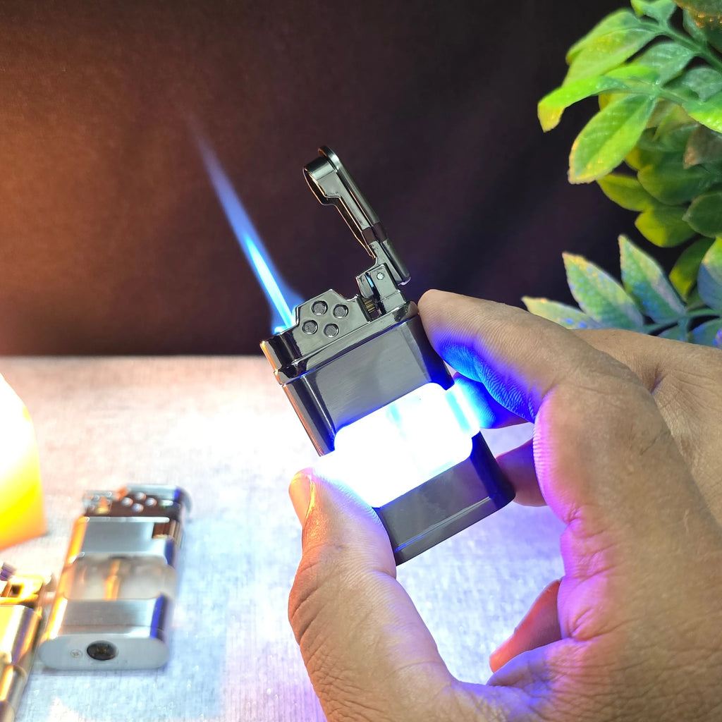 ALA FLAME Ghost Blueprint Transparent Jet Flame Lighter