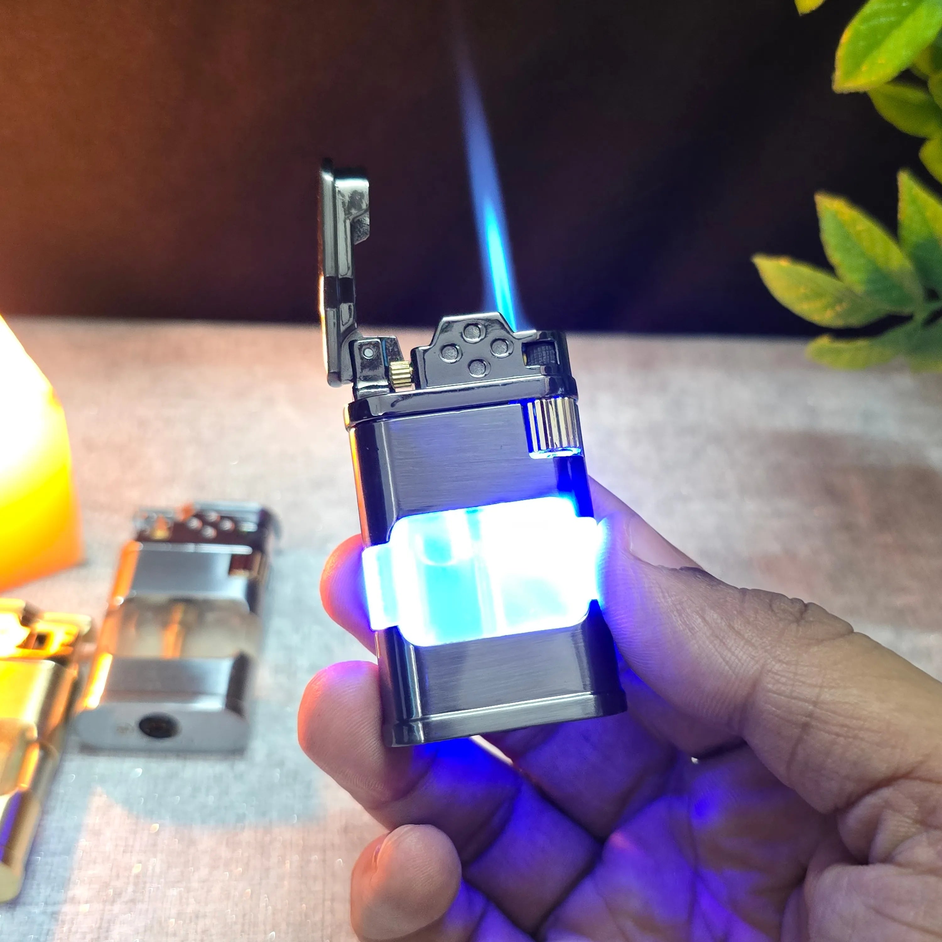 ALA FLAME Ghost Blueprint Transparent Jet Flame Lighter