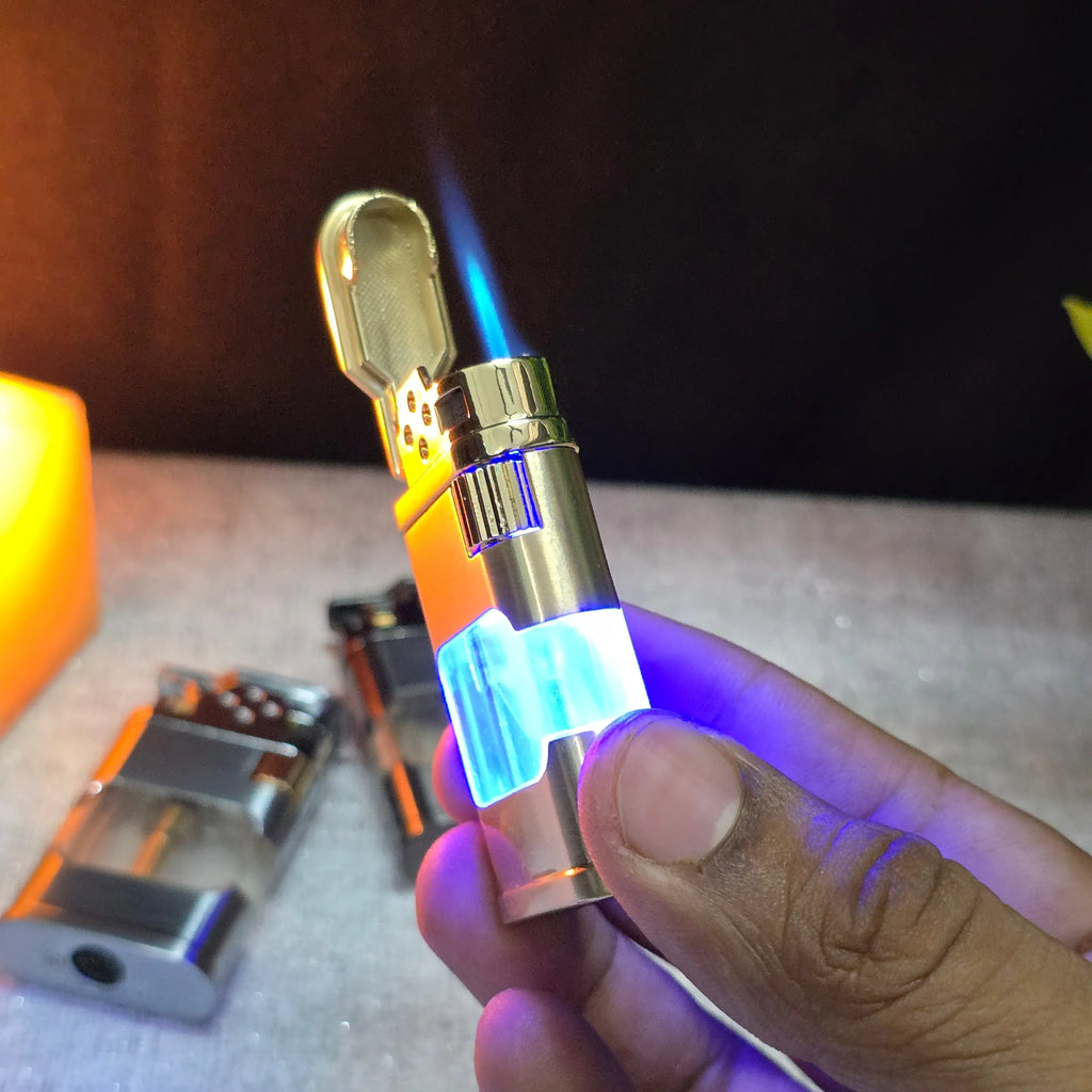 ALA FLAME Ghost Blueprint Transparent Jet Flame Lighter