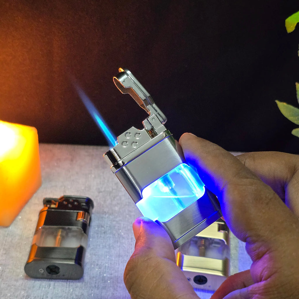 ALA FLAME Ghost Blueprint Transparent Jet Flame Lighter